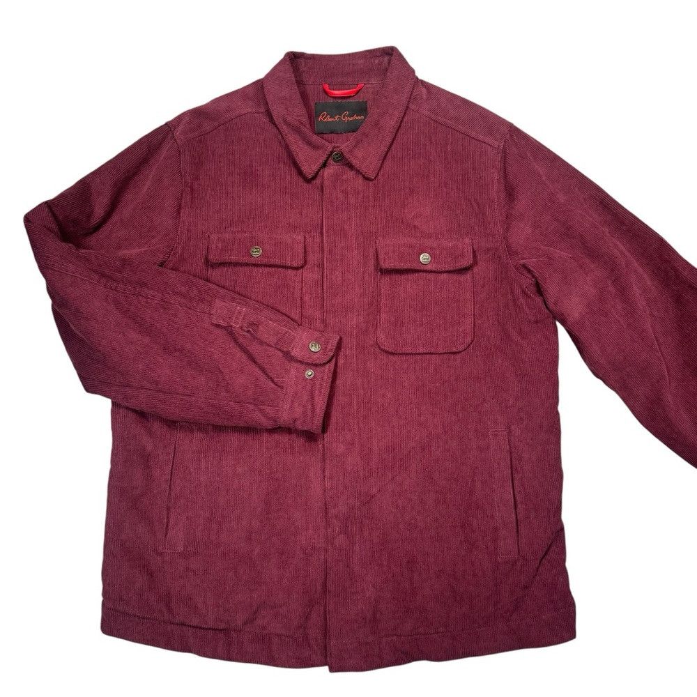 Robert Graham NWT New $298 Robert Graham Corduroy Shirt Burgundy Jacket S Size US S / EU 44-46 / 1 - 3 Thumbnail