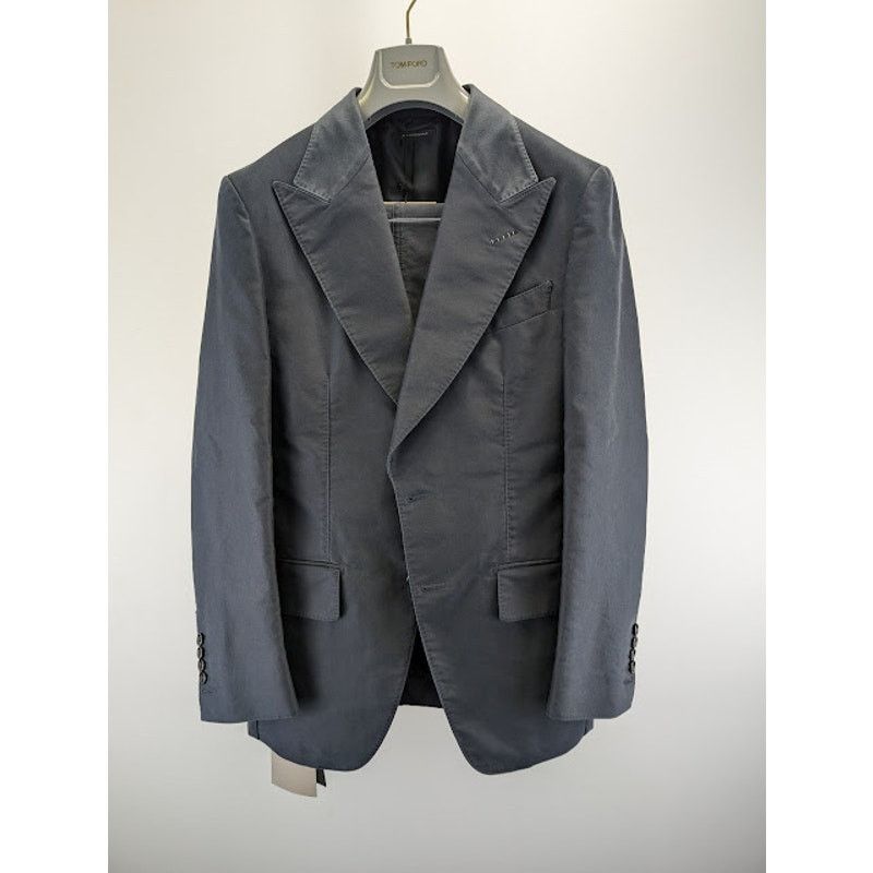 Tom Ford o1rshd1 Washed Giacca Jacket Suit in Black Size US S / EU 44-46 / 1 - 2 Thumbnail