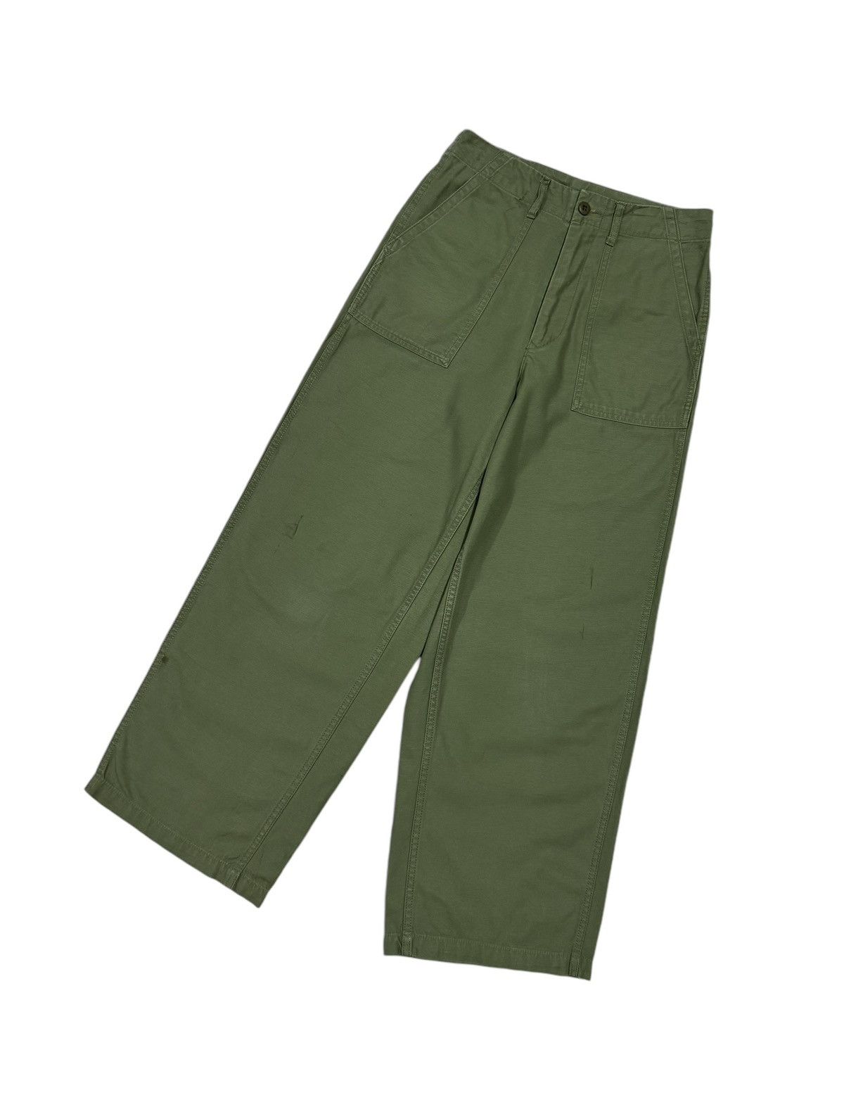 Japanese Brand Coen Co.Ltd Japan Fatigue Olive Green Pant Size US 30 / EU 46 - 7 Thumbnail