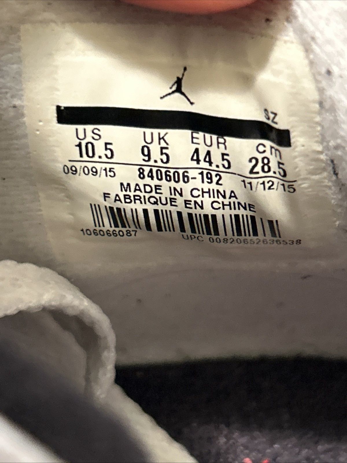 Nike Nike Air Jordan 4 White Cement Mens Size 10.5 840606-192 Size US 10.5 / EU 43-44 - 10 Thumbnail