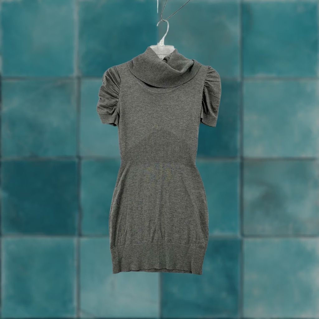 grey cowl neck sweater dress Plus Size - At The Knee Sweater Cowl Neck Dress