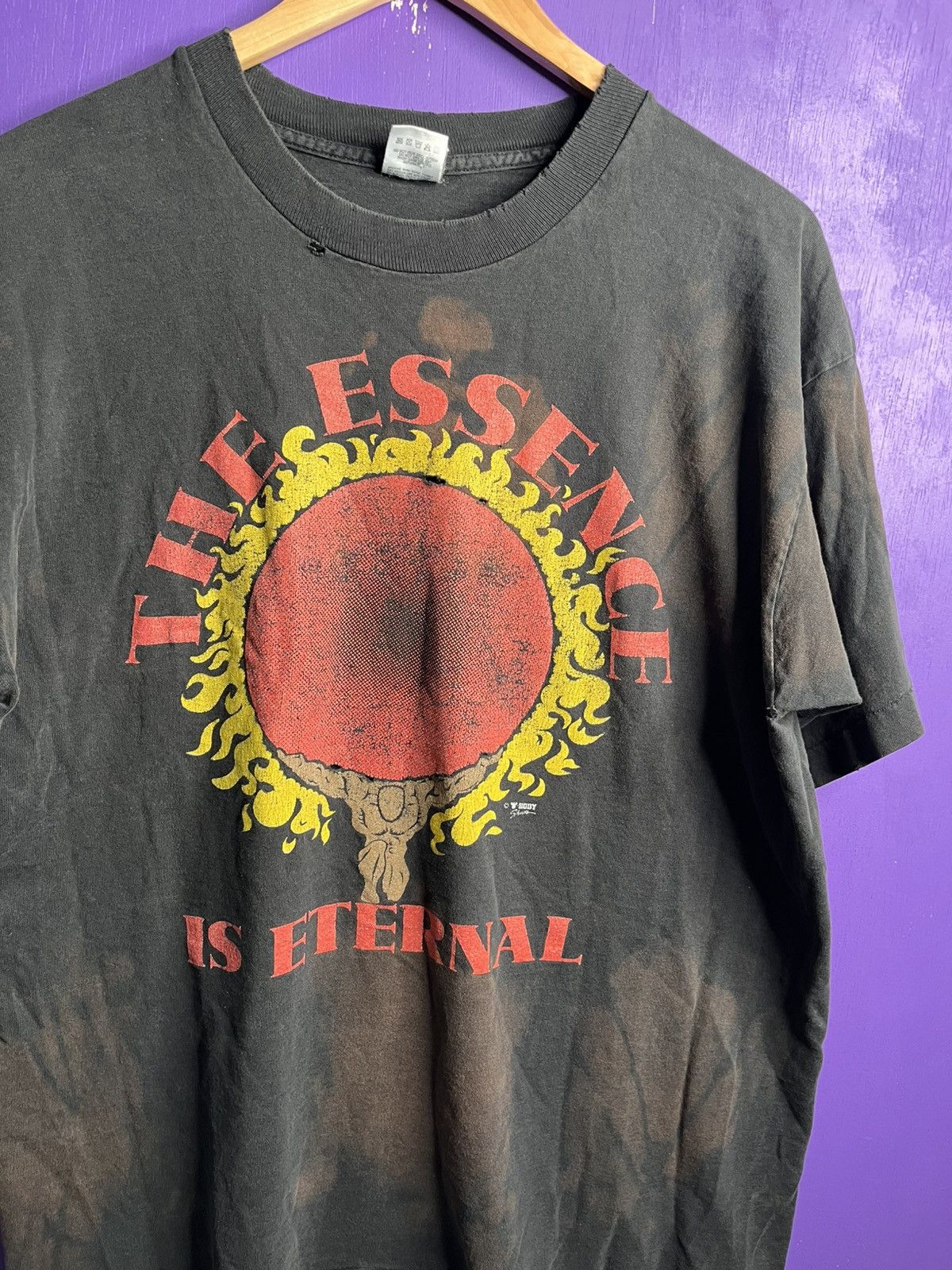 Vintage Vintage 90s The Essence is eternal faded t-shirt Size US L / EU 52-54 / 3 - 3 Thumbnail