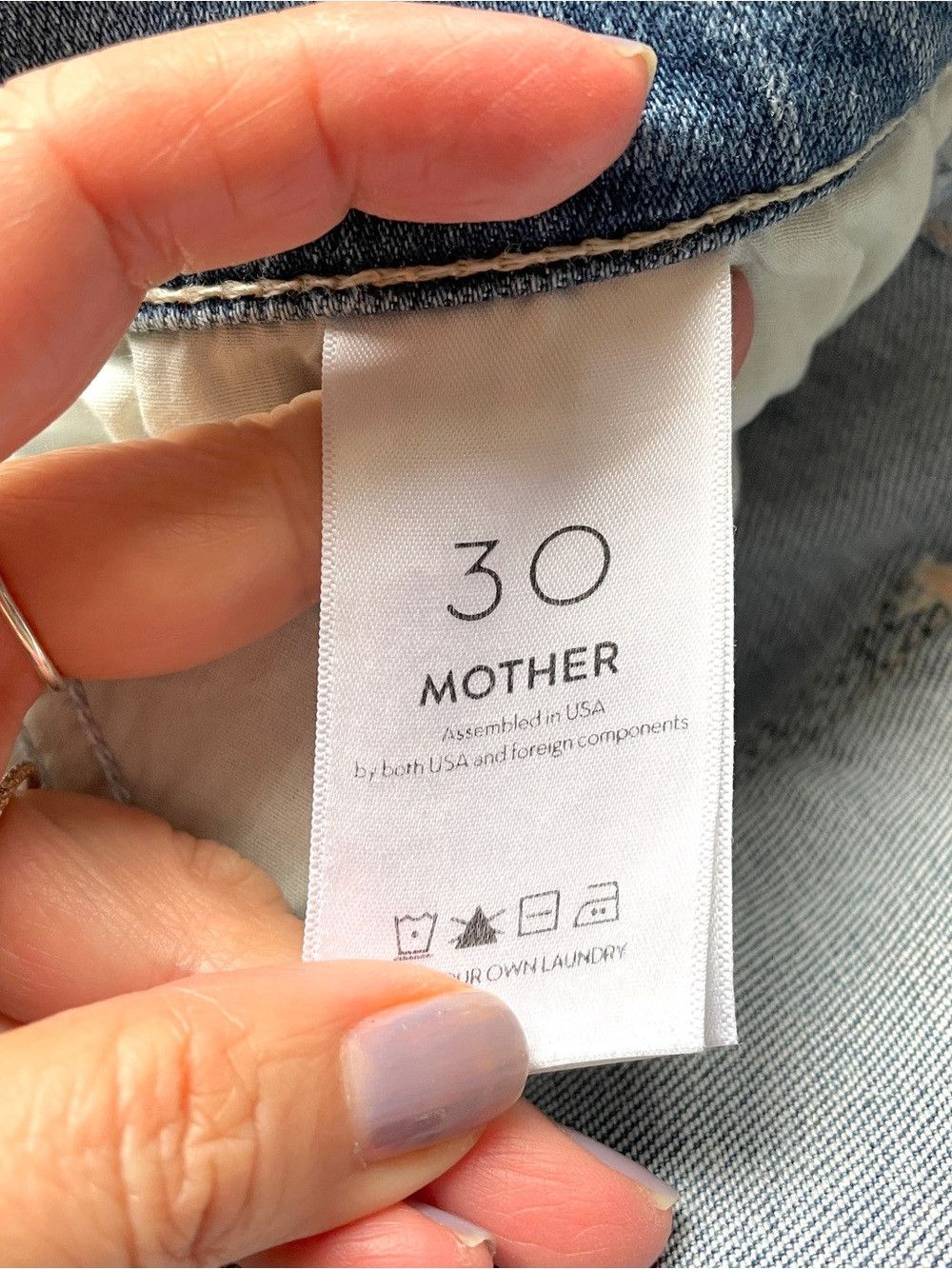MOTHER MOTHER‎ The Rascal Ankle Snippet Mid Rise Straight Leg Jeans Size 30" / US 8 / IT 44 - 9 Thumbnail