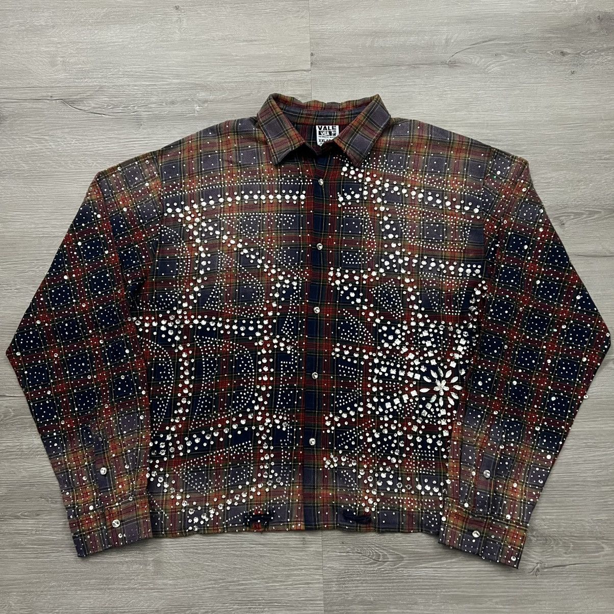 Chemise Vale Forever En Flanelle Violette à Strass - Taille M, Neuf Avec étiquettes