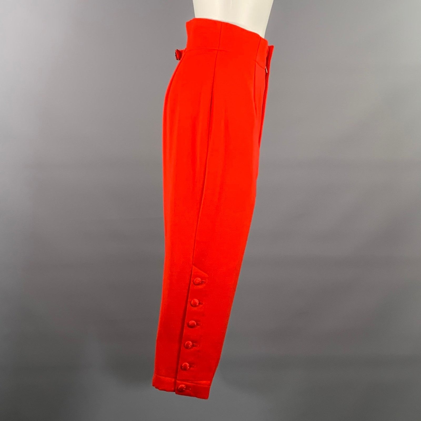 Comme des Garcons COMME des GARCONS Size M Red Wool Jodhpurs Dress Pants Size US 26 / EU 42 - 2 Thumbnail