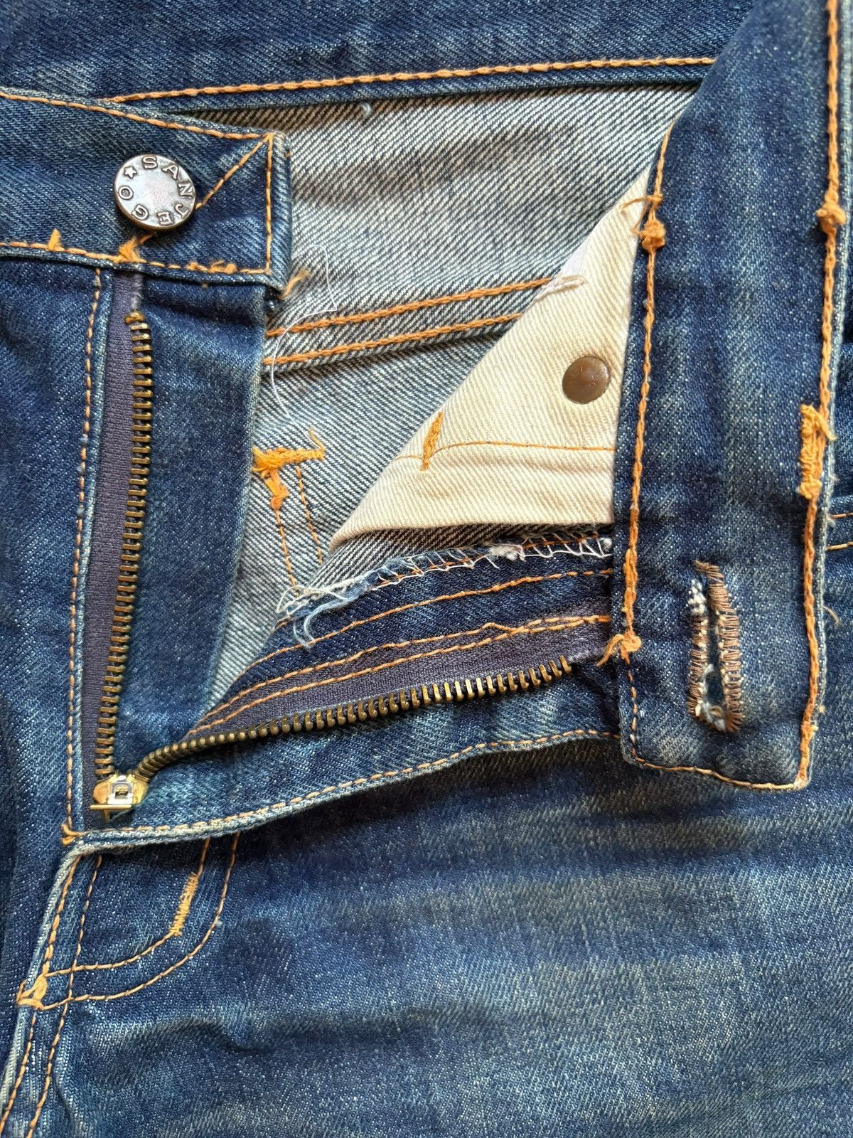 Japanese Brand Vintage Japanese Brand Mud Wash Bootcut Flare Jeans Size 29" - 9 Thumbnail