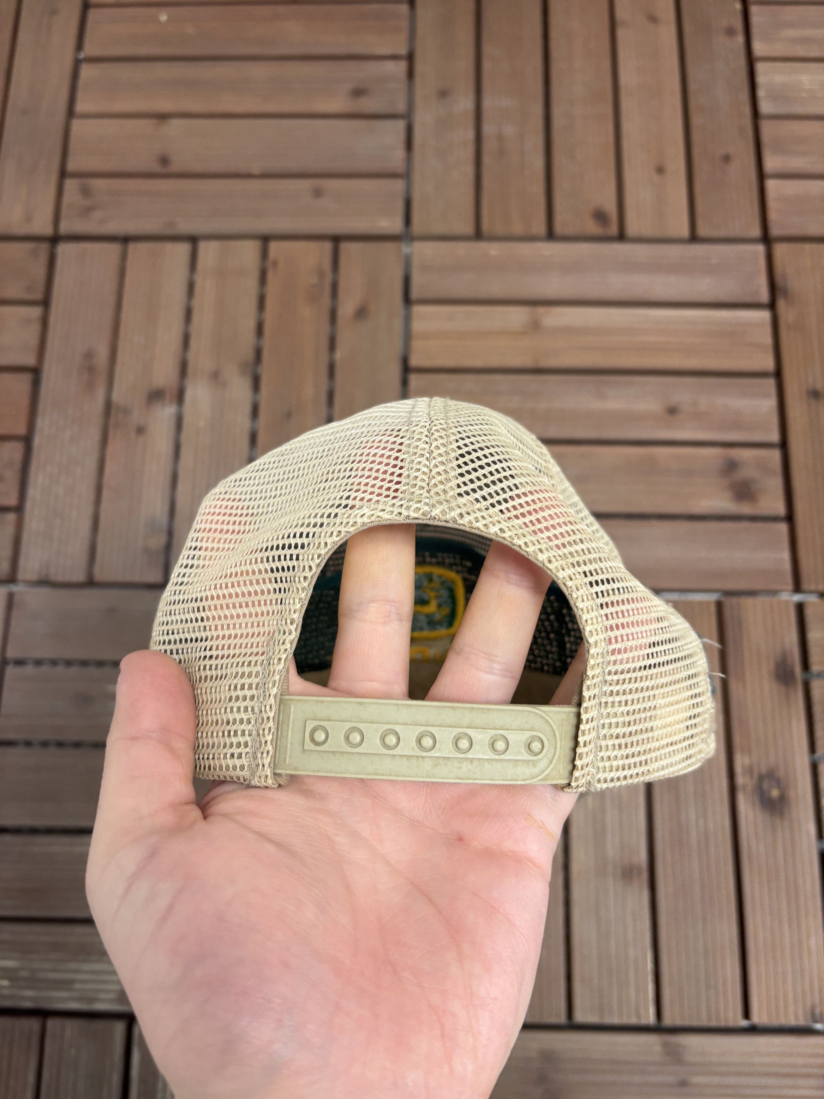 John Deere × Vintage John Deere Embroidered Vintage Green Snap Back Hat Cap Size ONE SIZE - 5 Thumbnail