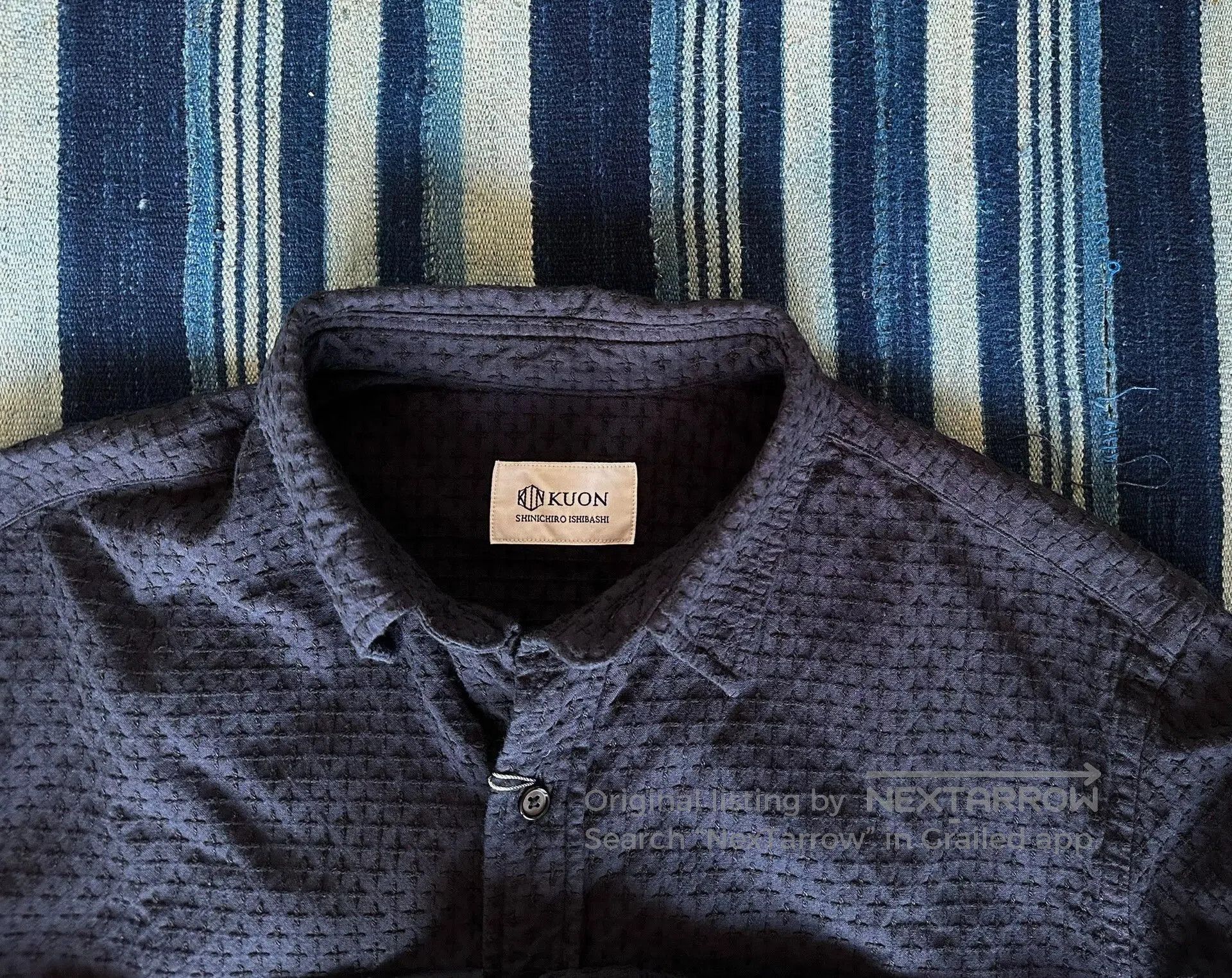 KUON kuon cross sashiko long sleeve shirt. Size US S / EU 44-46 / 1 - 3 Thumbnail
