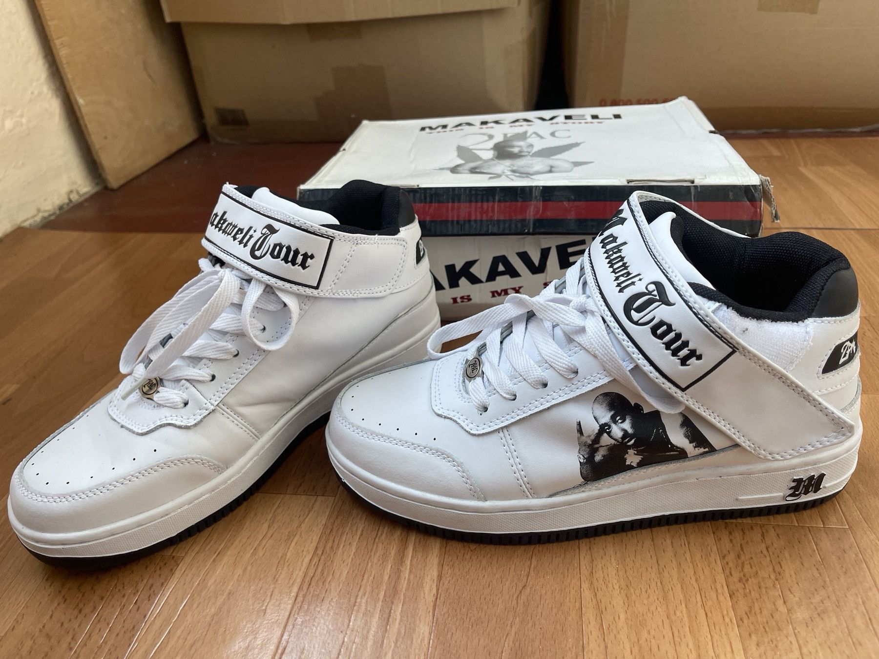 Makaveli MAKAVELI Branded sneakers, 2Pac shoes, Hi Top vintage US 9 Size US 9 / EU 42 - 2 Thumbnail