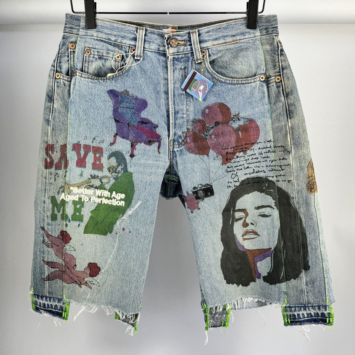 Better With Age LEVI’S HARRISON TRIPLE WIDE DENIM SHORTS Size US 30 / EU 46 - 1 Thumbnail