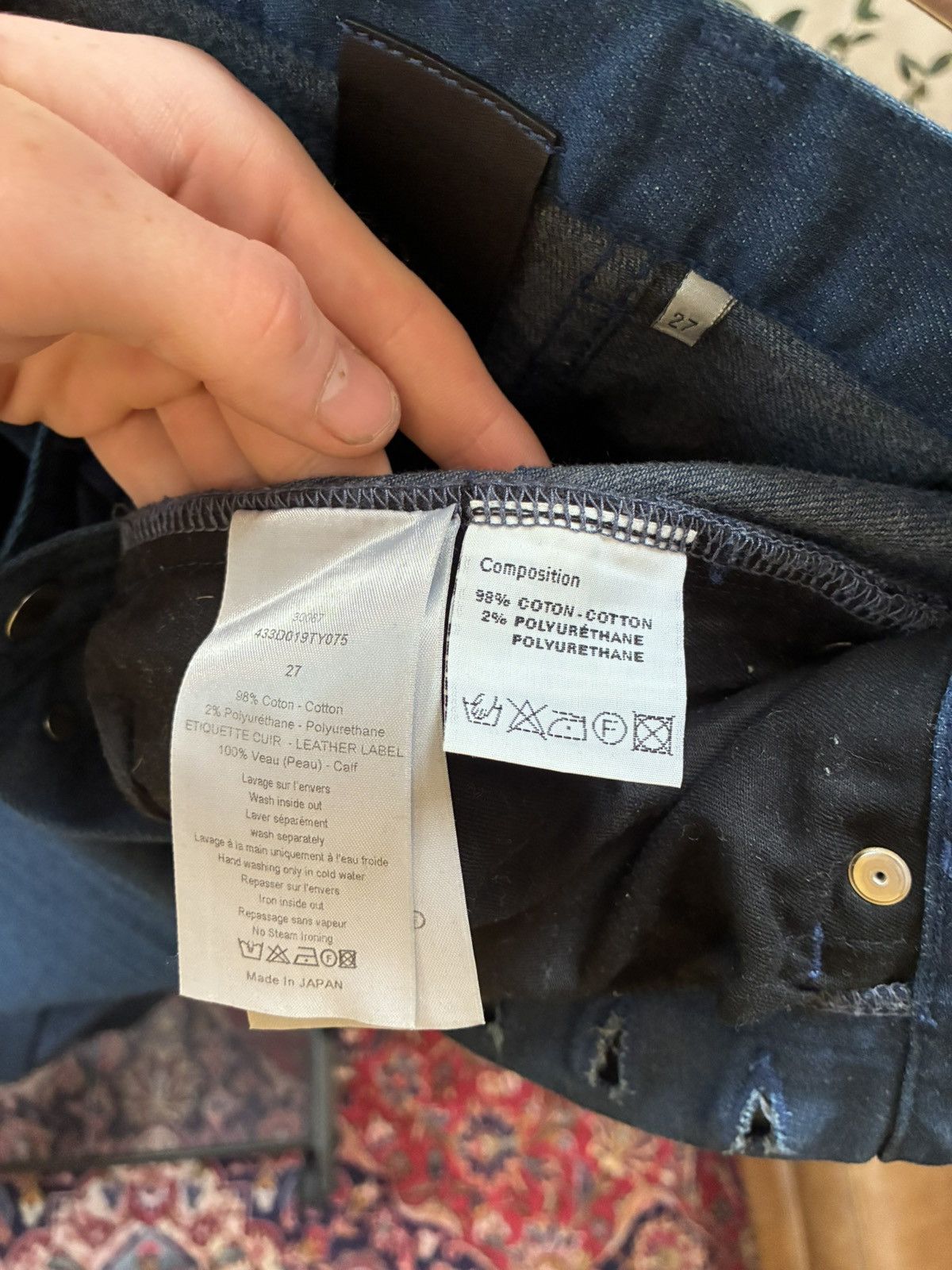 Dior Dior Homme Japan bootcut denim jeans Size US 27 - 6 Thumbnail
