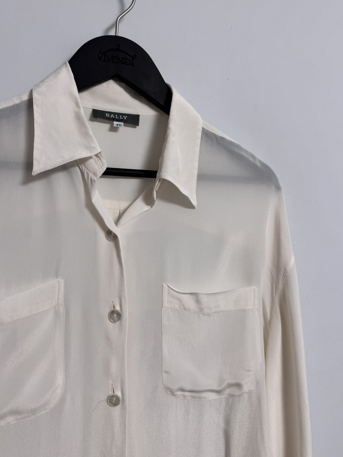 Bally × Vintage Bally Button Up Women’s silk Size XL / US 12-14 / IT 48-50 - 3 Thumbnail