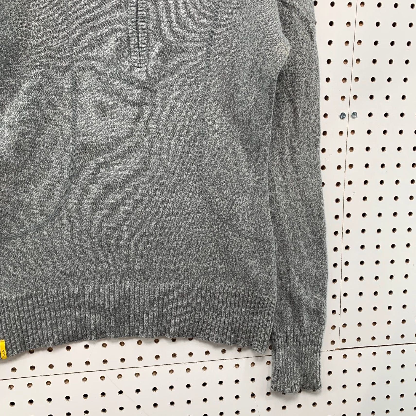 Vintage Lole Merino Wool 1/2 Zip Sweater Womens S Gray Cowl Neck 1/2 Zip Wool Knit Pullover Winter, Spring, Fall Womens Size S / US 4 / IT 40 - 2 Thumbnail