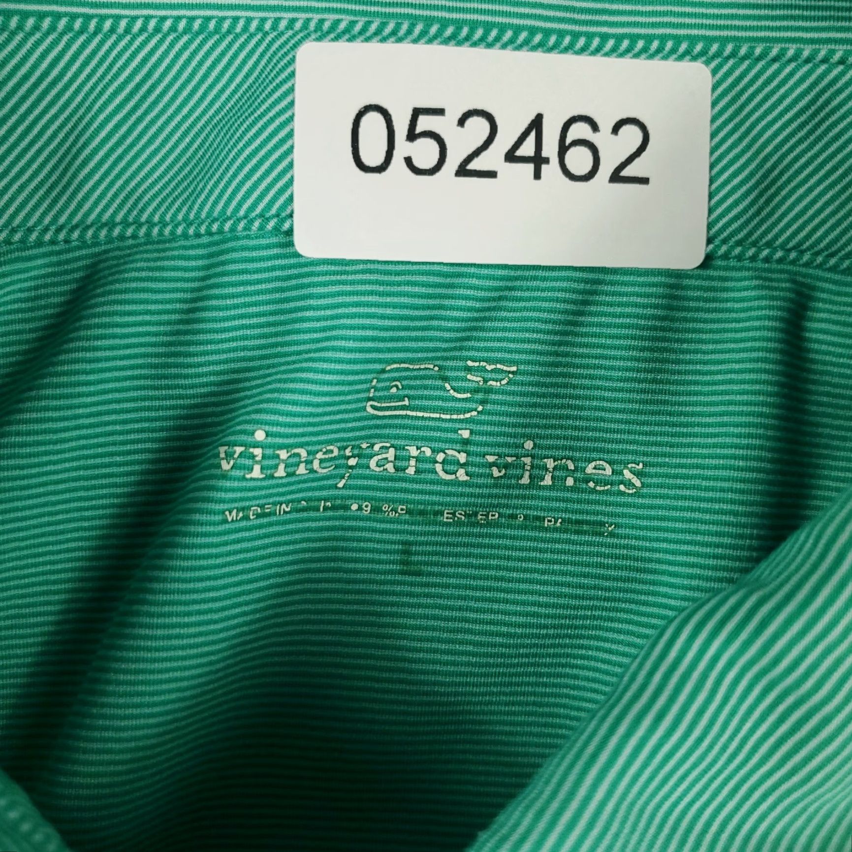 Vineyard Vines VINEYARD VINES Polo Shirt Mens Large Teal Striped Casual Short Sleeve Preppy Sports Size US L / EU 52-54 / 3 - 7 Thumbnail