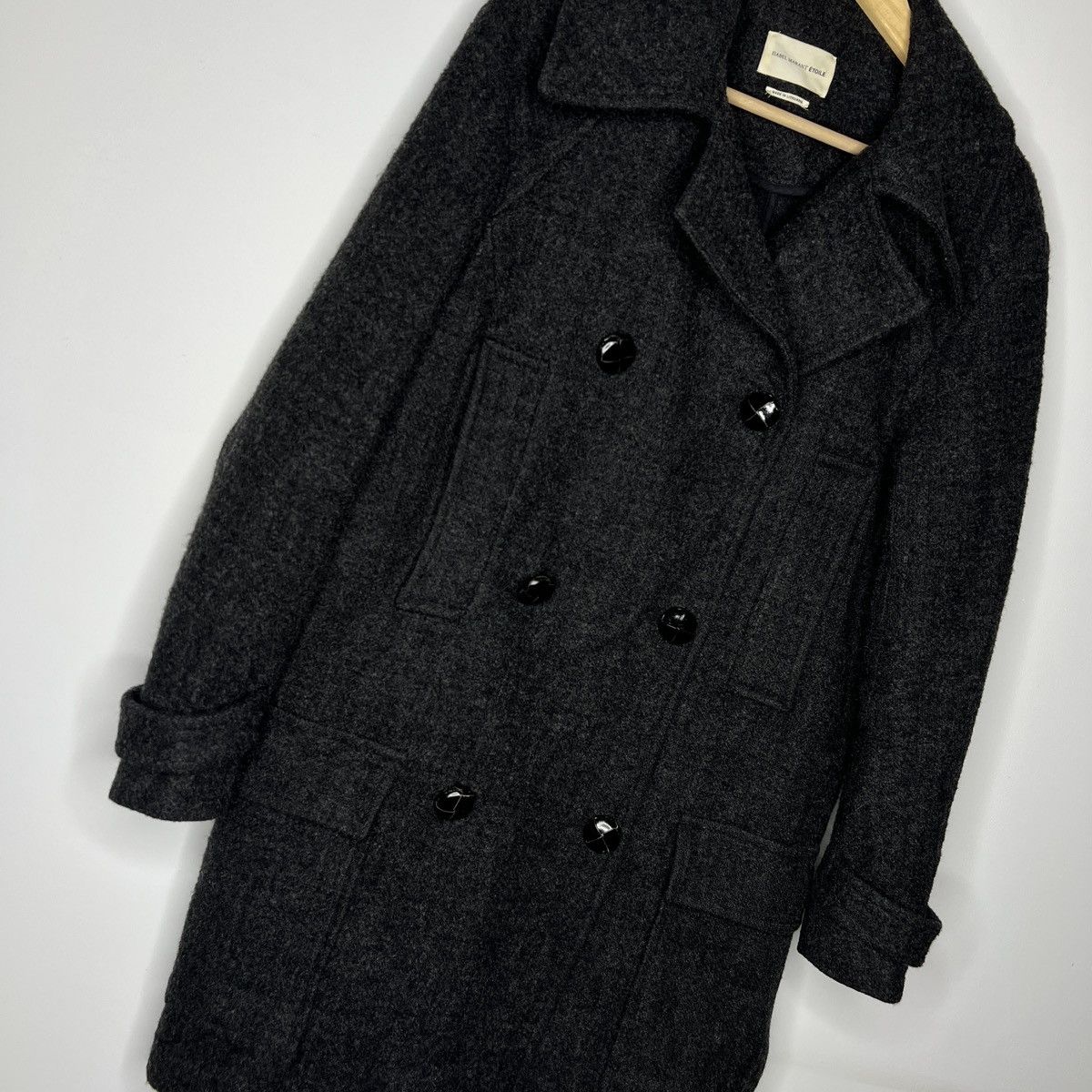 Designer × Isabel Marant × Isabel Marant Etoile Vintage Isabel Marant Oversize Wool Coat Double Breasted Size S / US 4 / IT 40 - 3 Thumbnail