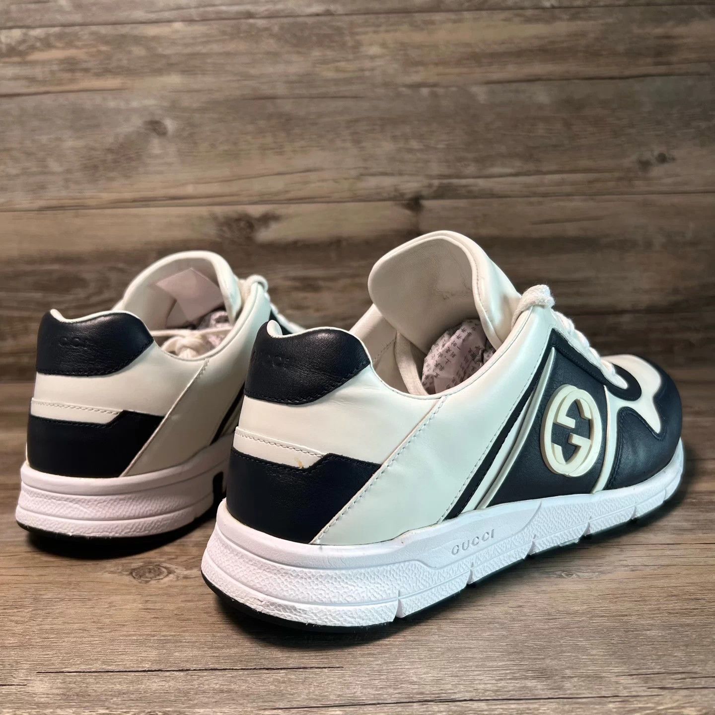 Gucci Gucci GG Panda Black White Sneakers EUR 41.5 Size US 8.5 / EU 41-42 - 3 Thumbnail