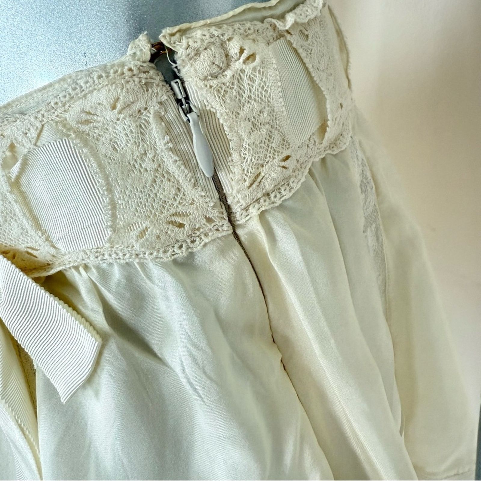 LoveShackFancy NEW!!!! LoveShackFancy ivory skirt size 8 US Size 30" / US 8 / IT 44 - 3 Thumbnail