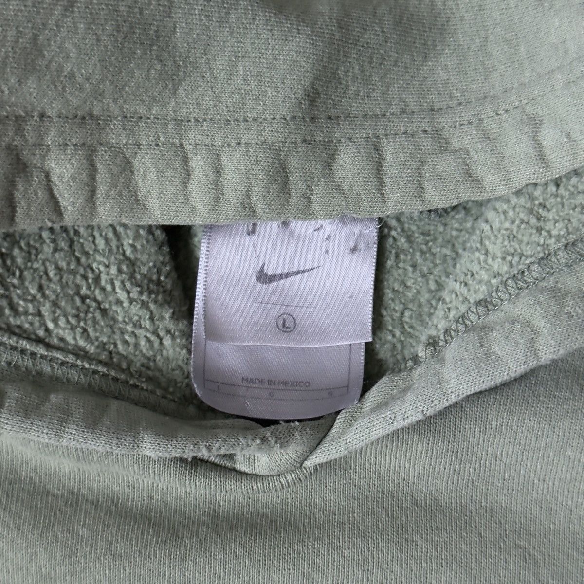 Nike Vintage Nike Center Swoosh Hoodie Pistachio Green Size US L / EU 52-54 / 3 - 3 Thumbnail