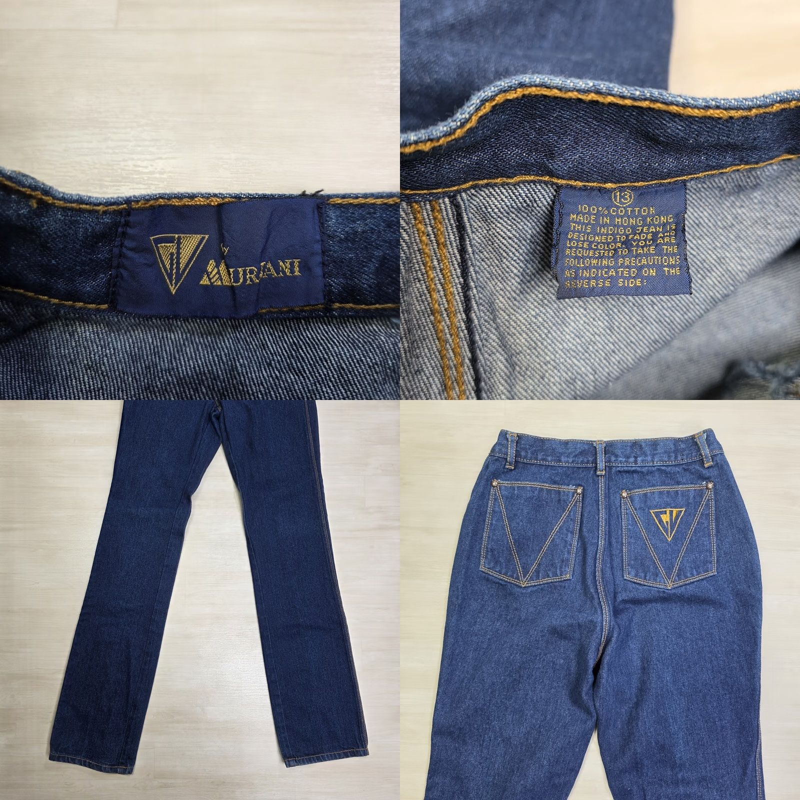 Gloria Vanderbilt VINTAGE Gloria Vanderbilt Jeans Indigo High Waist 24 x 34 70s 80s Womens Size 42" / US 20 - 8 Thumbnail
