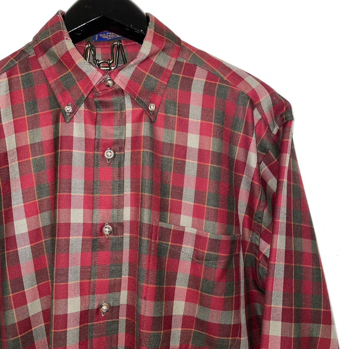 Pendleton × Vintage Pendleton Red Tartan Flannel Virgin Wool Size US M / EU 48-50 / 2 - 2 Thumbnail