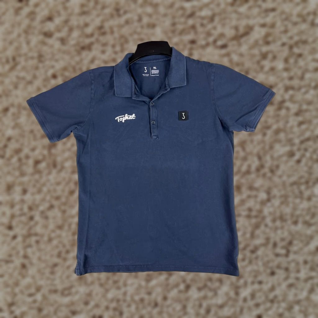 Vintage Butcher Of Blue Polo Shirt Mens Medium Blue Knit Casual Activewear 100% Cotton Size US M / EU 48-50 / 2 - 1 Thumbnail