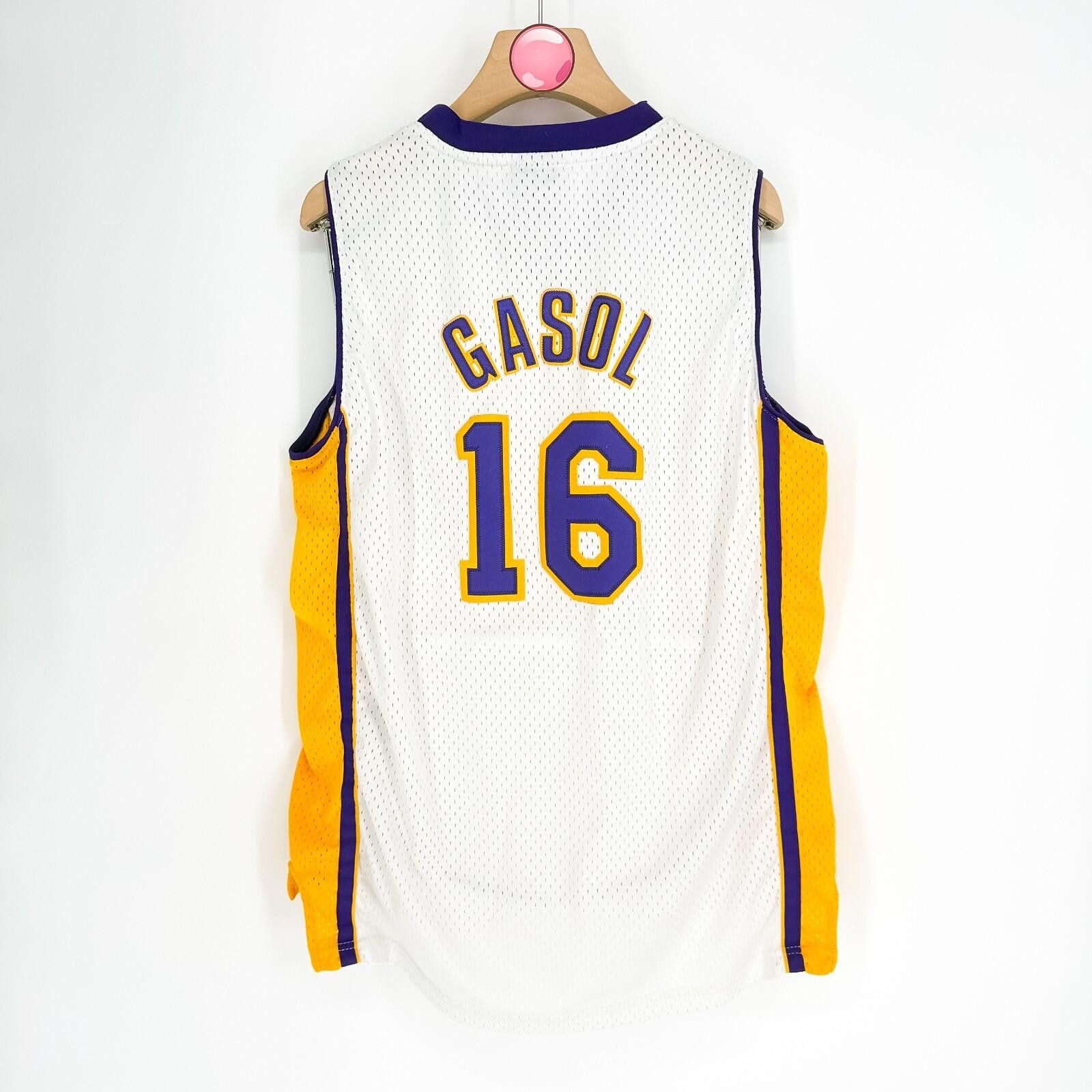 Adidas Los Angeles Lakers Pau Gasol Jersey Adidas Unisex Youth XL Size ONE SIZE - 2 Thumbnail