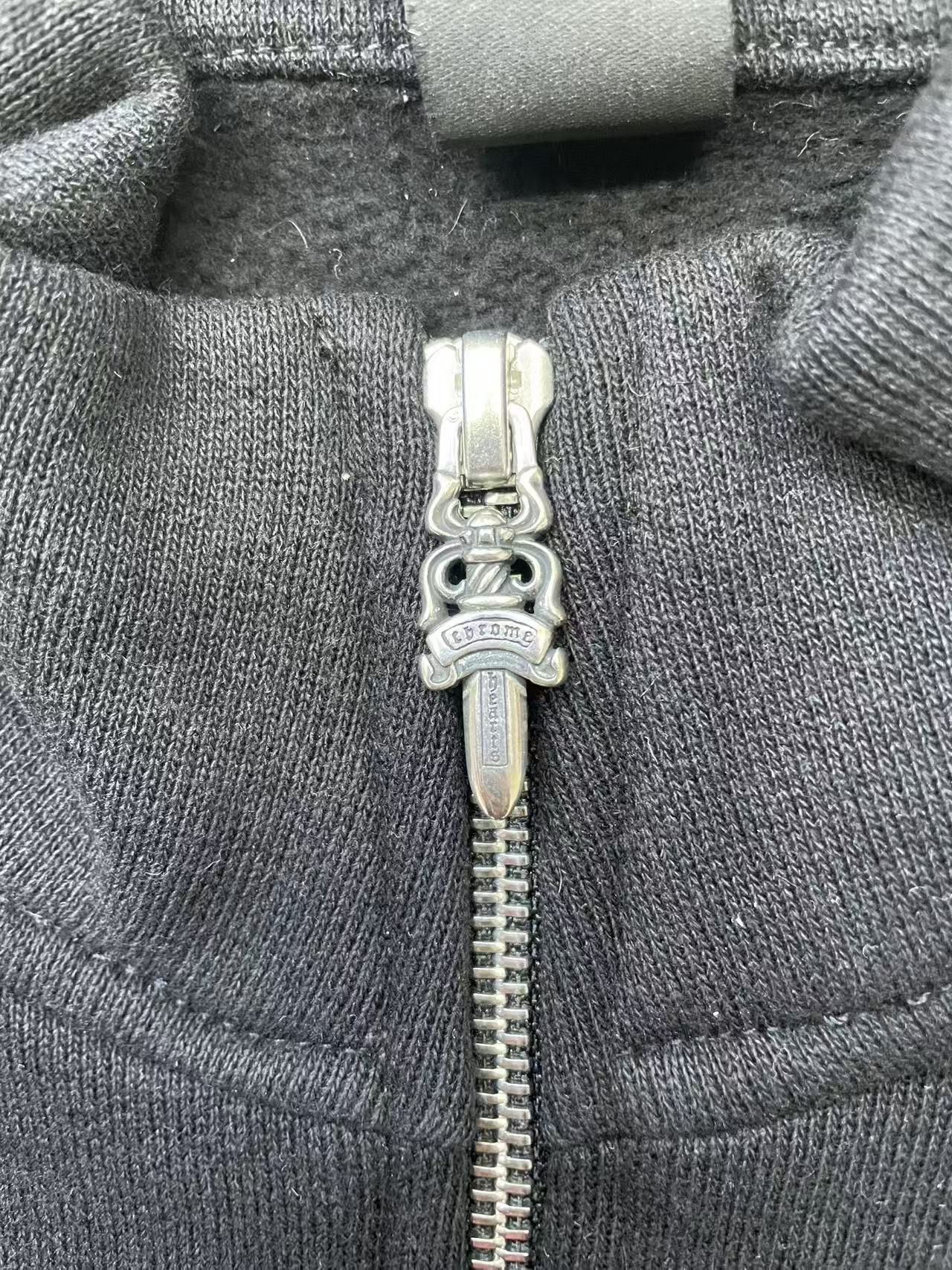 Chrome Hearts Chrome Hearts Black Triple Cross Half Zip Sweatshirt Size US S / EU 44-46 / 1 - 6 Thumbnail