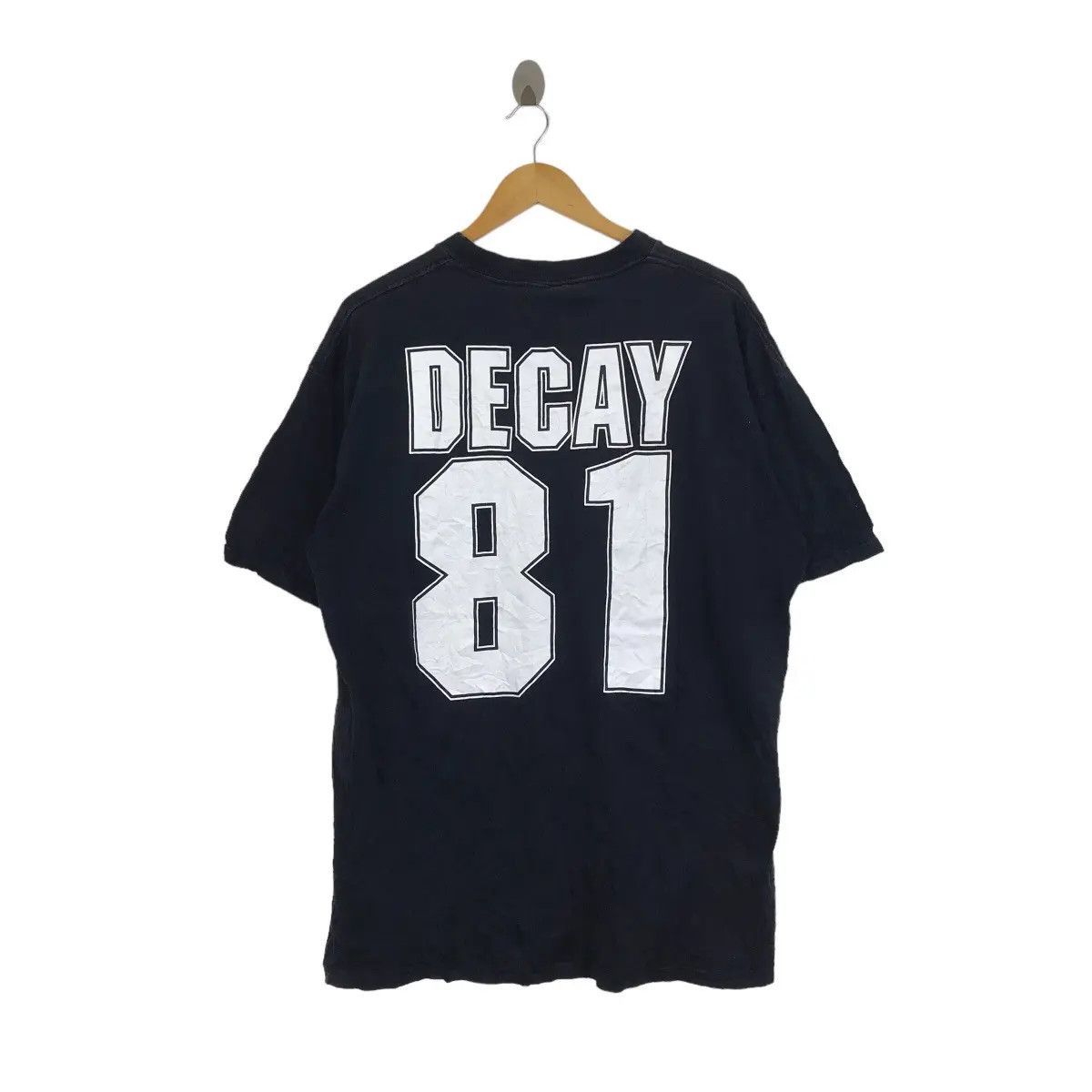 Band Tees Vtg 1981 PUNK BAND Decay Album Anarcho Peace Tee Shirt Size US XL / EU 56 / 4 - 1 Thumbnail