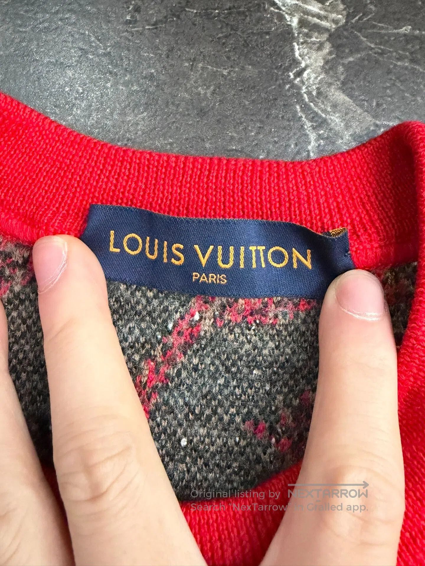 LVC LV Red Bamboo Knit Sweater. Size US XXL / EU 58 / 5 - 2 Thumbnail