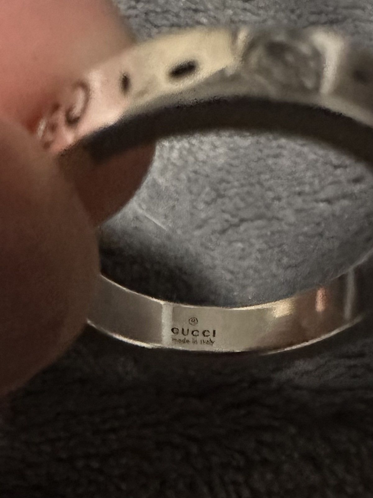 Gucci GUCCI RING CHAIN SKULL GG LOGO Size ONE SIZE - 8 Thumbnail