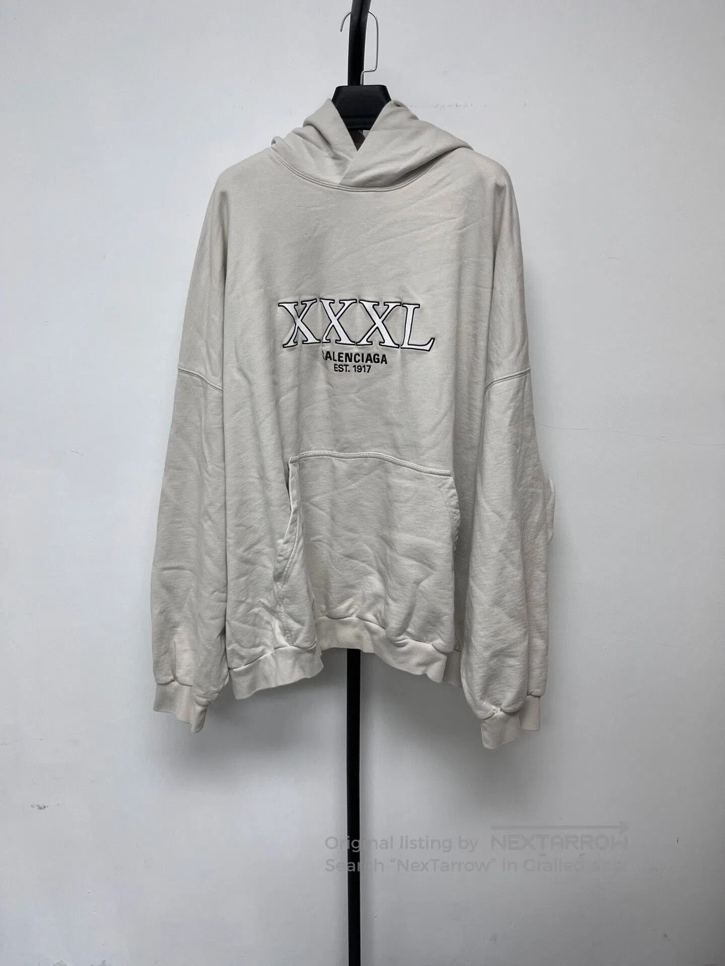 Balenciaga Balenciaga Logo Cotton Pullover Hoodie. Size US M / EU 48-50 / 2 - 1 Thumbnail