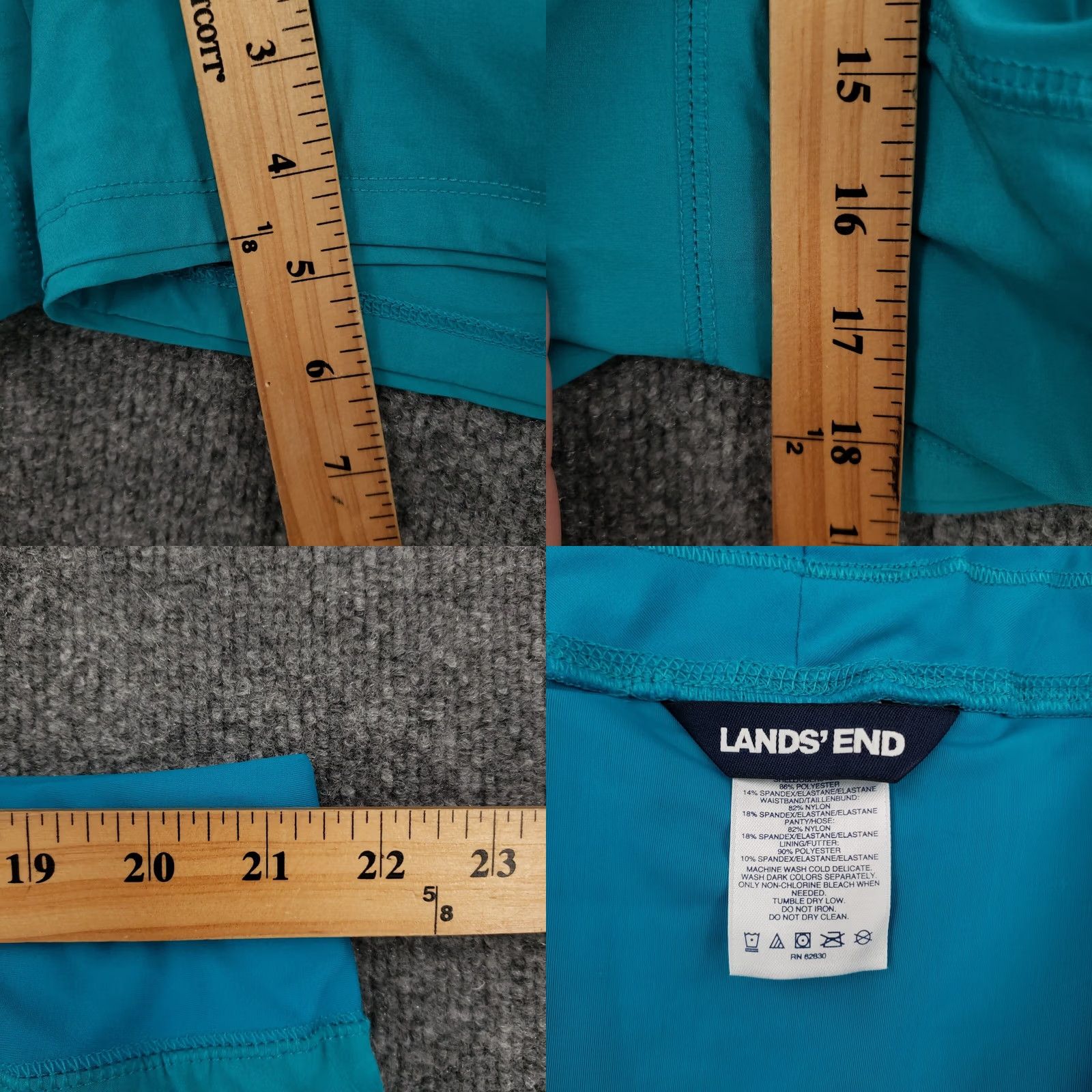 Lands' End Lands End Running Shorts Womens 26W Blue Size 26" / US 2 / IT 38 - 8 Thumbnail