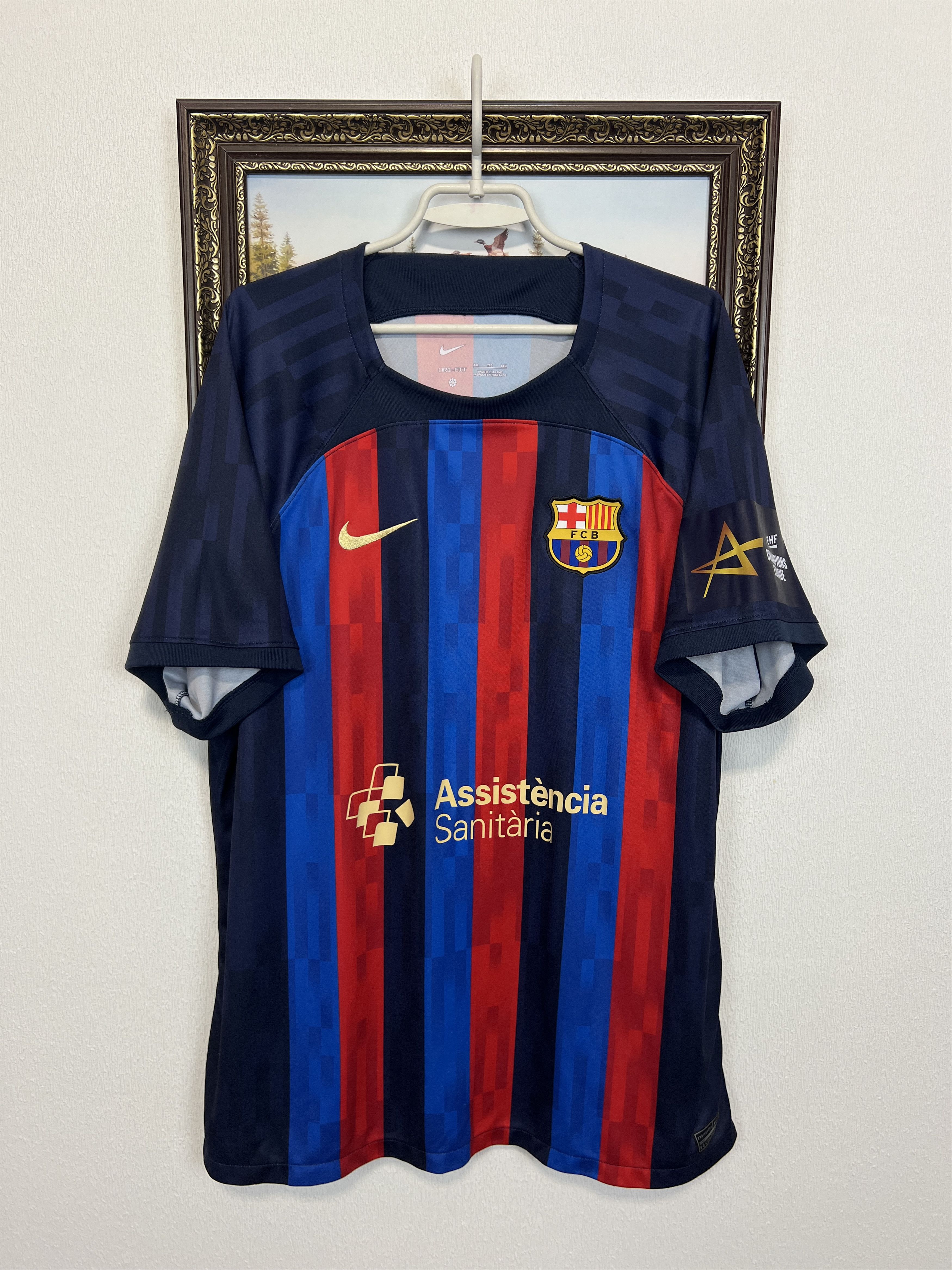 Nike Barcelona Handball Shirt Player #10 Mem Camiseta Jersey Size US XXL / EU 58 / 5 - 1 Thumbnail