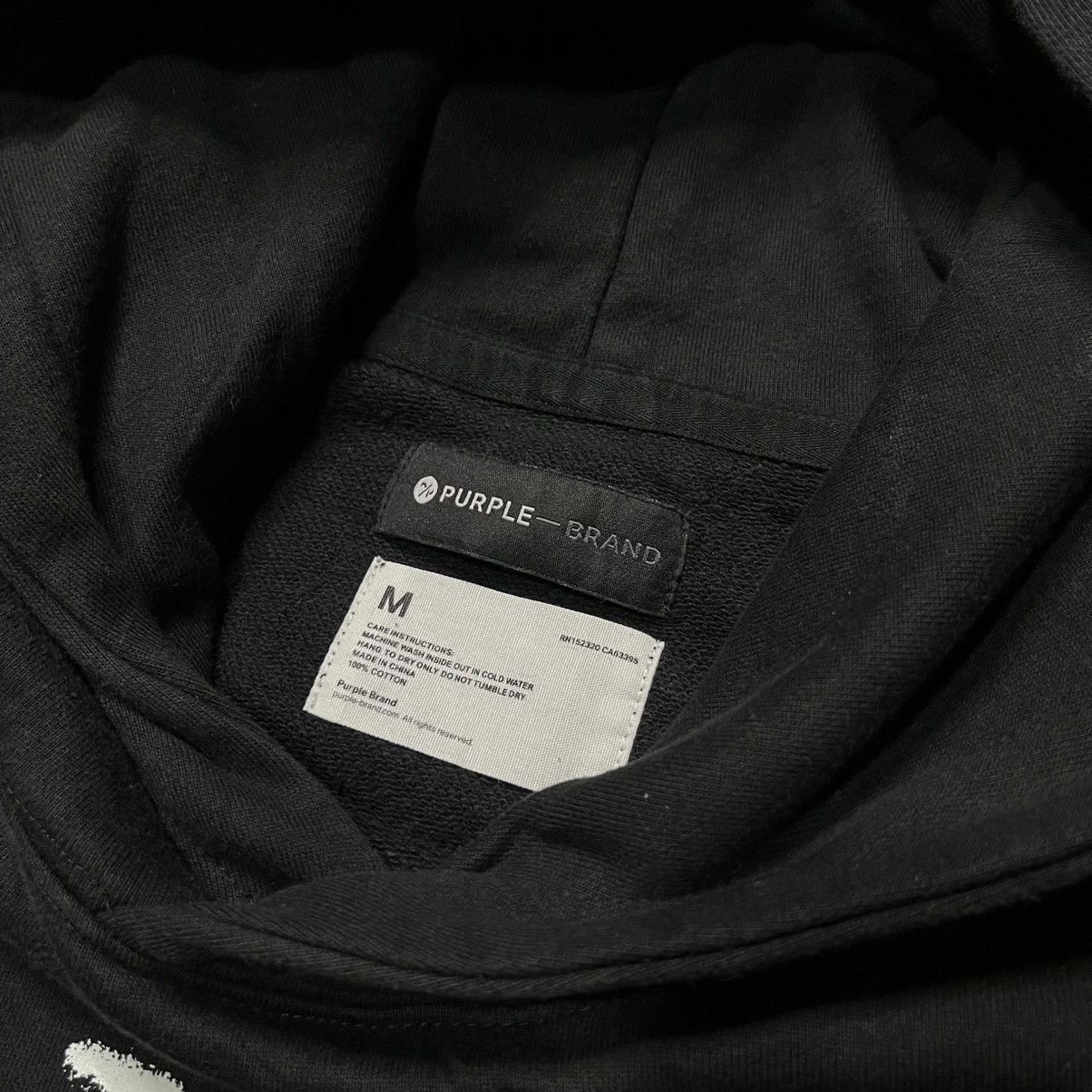 Purple Brand Hoodie PURPLE BRAND black hevy cotton ◼️ Size US M / EU 48-50 / 2 - 3 Thumbnail