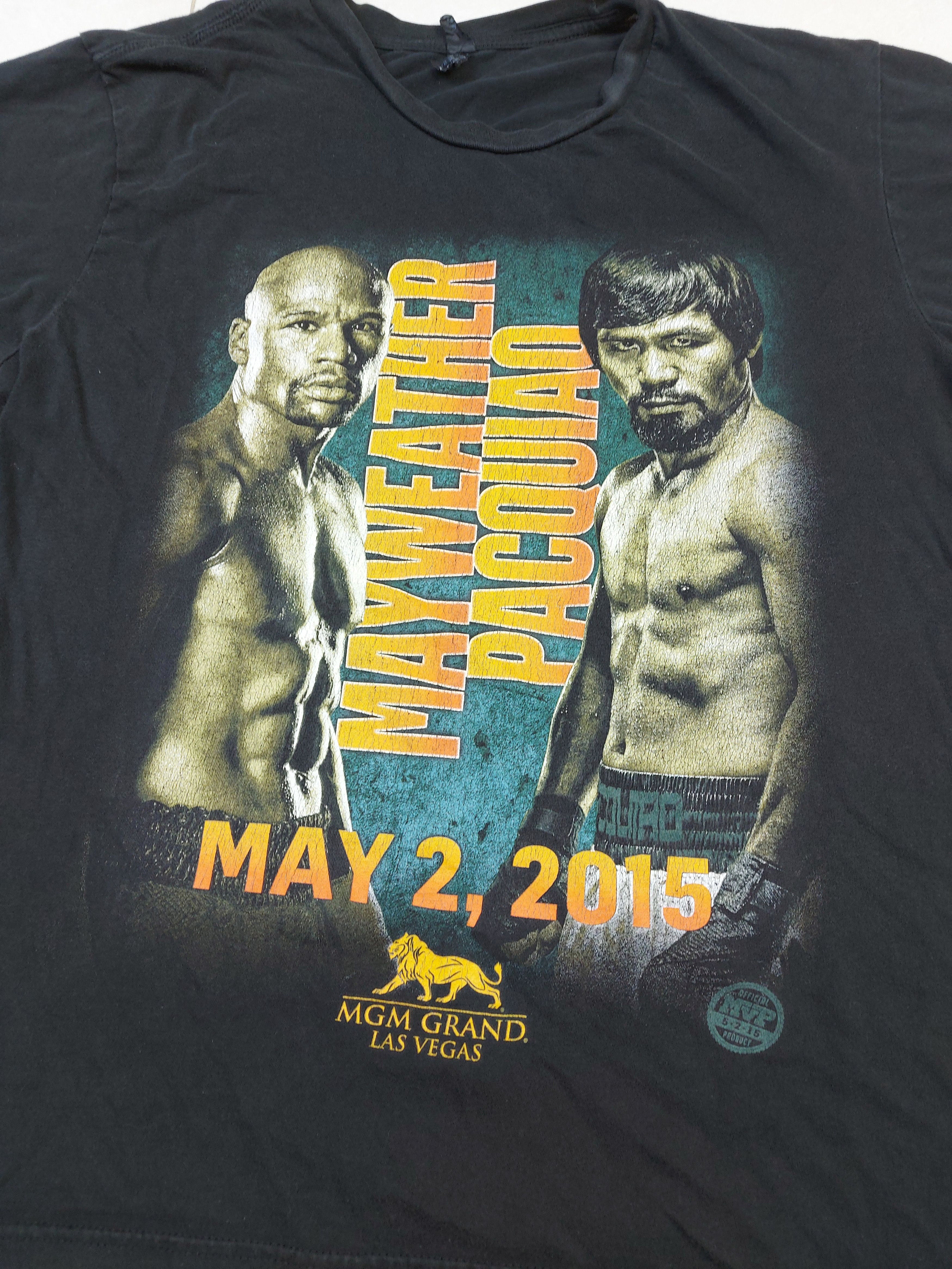 UFC Floyd Mayweather vs Manny Pacquiao 2015 Boxing Match TEE Size US L / EU 52-54 / 3 - 7 Thumbnail