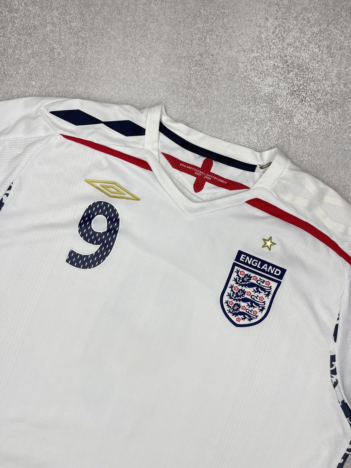 Umbro Vintage Umbro England Rooney 9 Jersey 2007-2009 Official Size US XXL / EU 58 / 5 - 9 Thumbnail