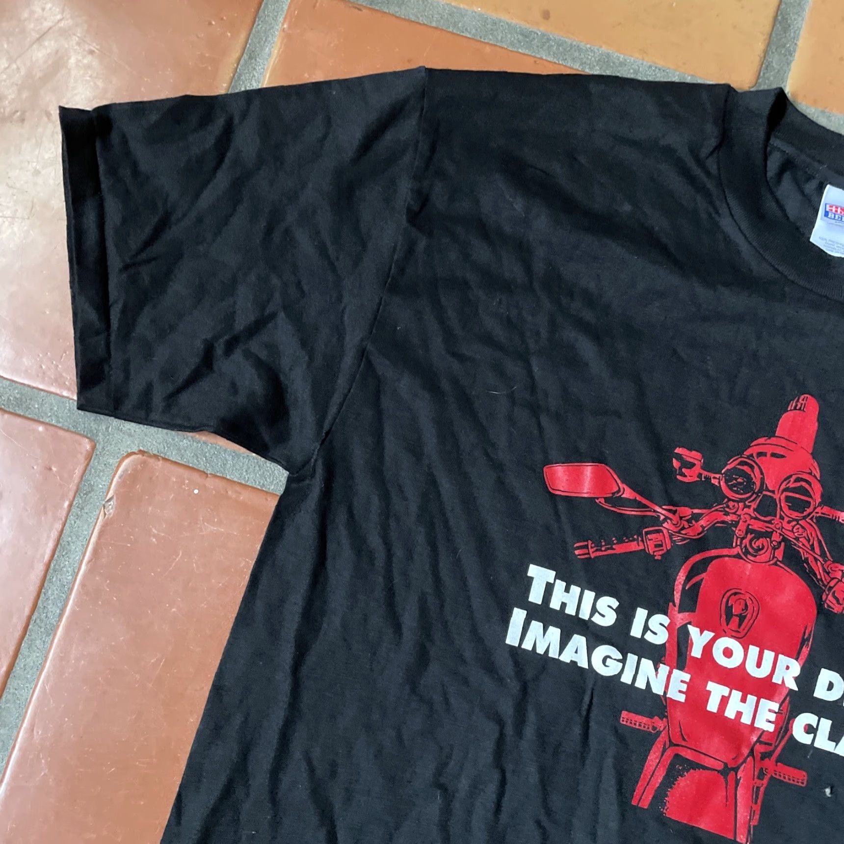 Hanes VINTAGE Hanes Beefy-T T-Shirt Mens L Black Crew Neck Short Sleeve 100% Cotton Motorcycle 90s Hipster US Made Size US L / EU 52-54 / 3 - 7 Thumbnail