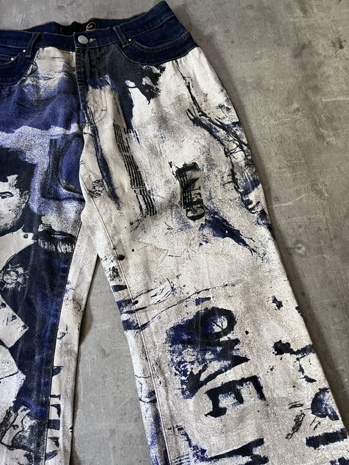 Just Cavalli Just Cavalli Napoleon Print flared jeans 2000s Size 28" / US 6 / IT 42 - 6 Thumbnail