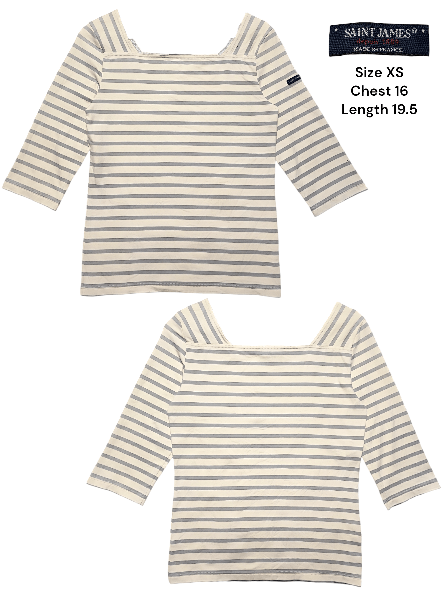 Saint James SAINT JAMES STRIPE LONGSLEEVE Size XS / US 0-2 / IT 36-38 - 1 Thumbnail