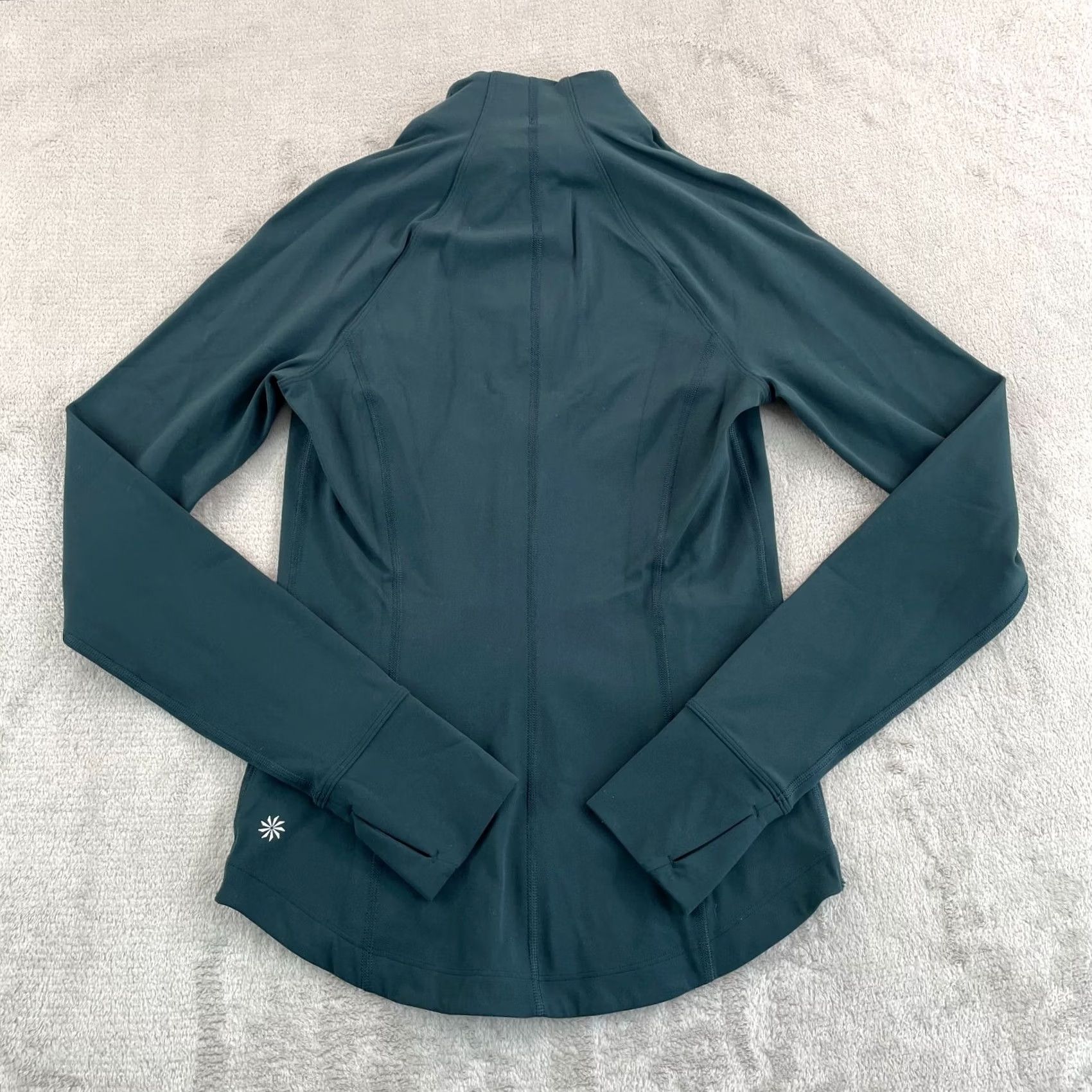 Athleta Athleta Salutation Jacket Women 2XS Green PowerVita Fabric Stretch Yoga NWT 29 Size XXS / US 00 / IT 34 - 6 Thumbnail