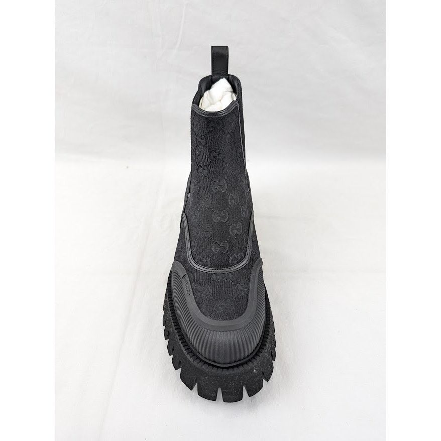 Gucci o1rshd1 New Canvas GG Boots in Black Size US 11.5 / EU 44-45 - 5 Thumbnail