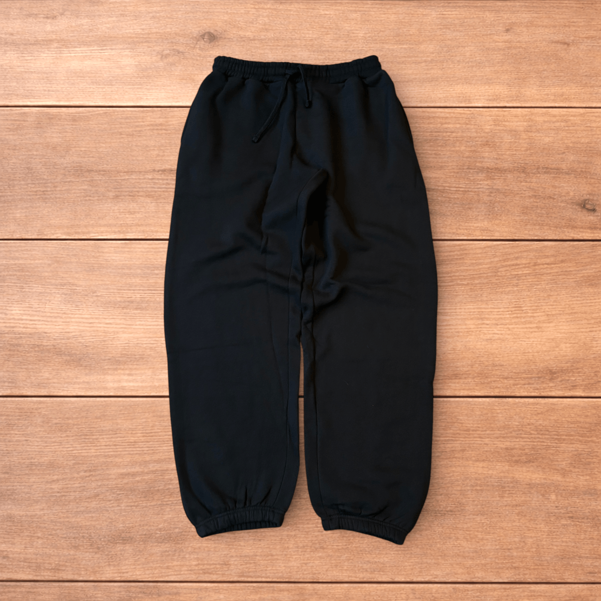 Japanese Brand Baggy wide leg Korean joggers in black. Size US 34 / EU 50 - 1 Thumbnail