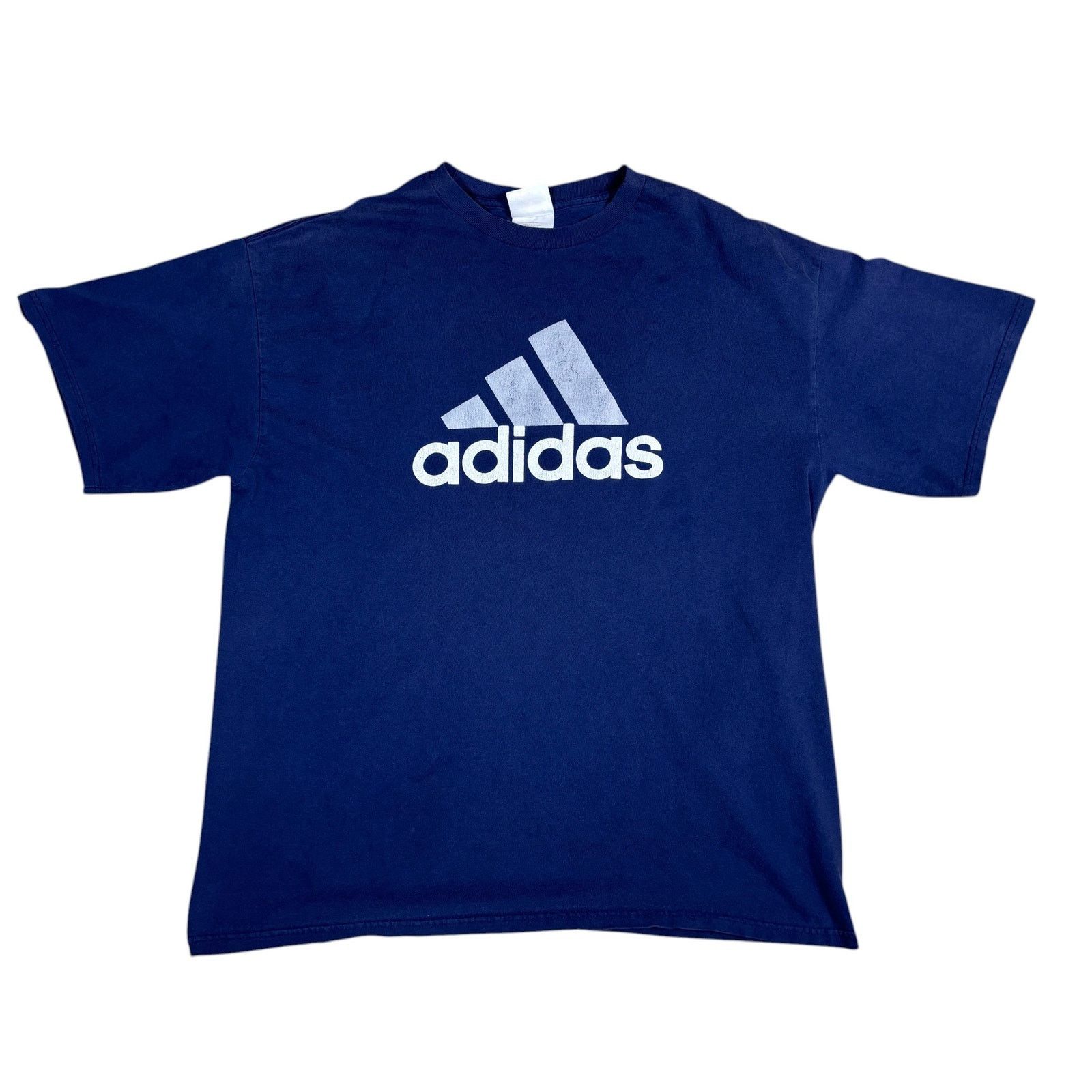 Adidas vintage 90s Adidas big logo tshirt mens Large sportswear Size US L / EU 52-54 / 3 - 1 Thumbnail