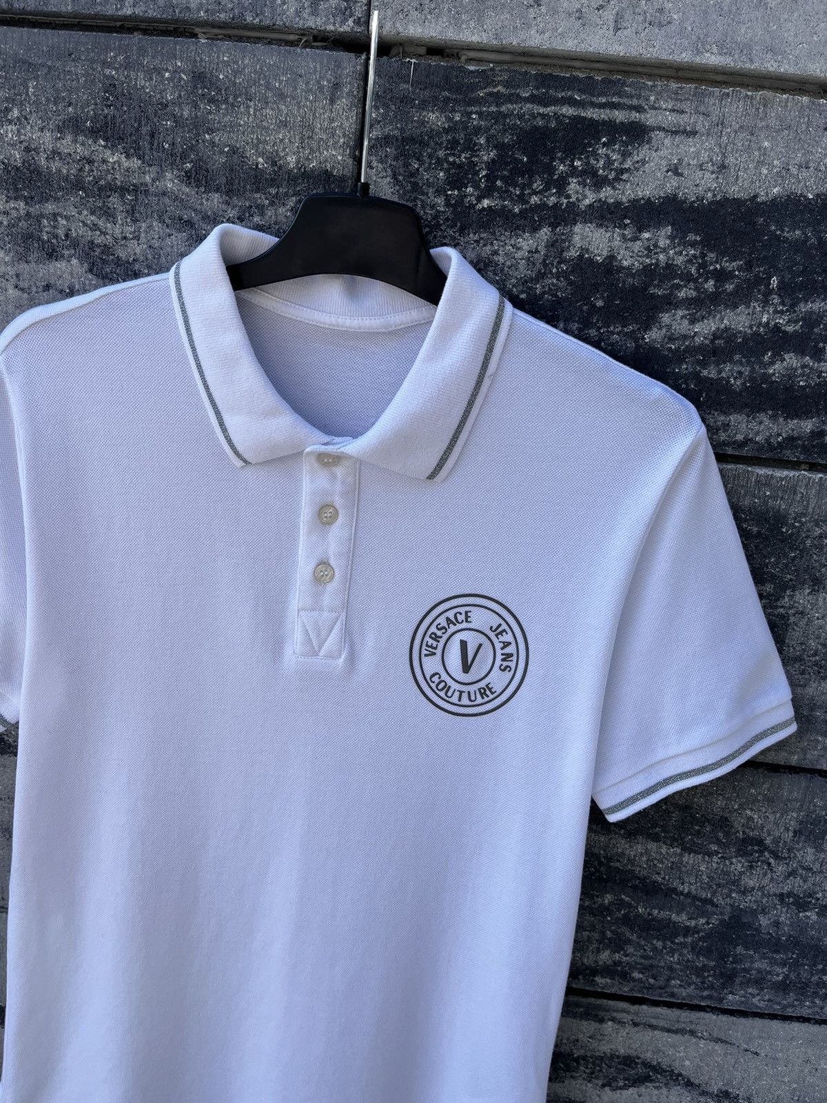 Versace × Versace Jeans Couture 🔴VERSACE JEANS COUTURE LOGO LUXURY POLO STREETWEAR Y2K SHIRT Size US S / EU 44-46 / 1 - 6 Thumbnail