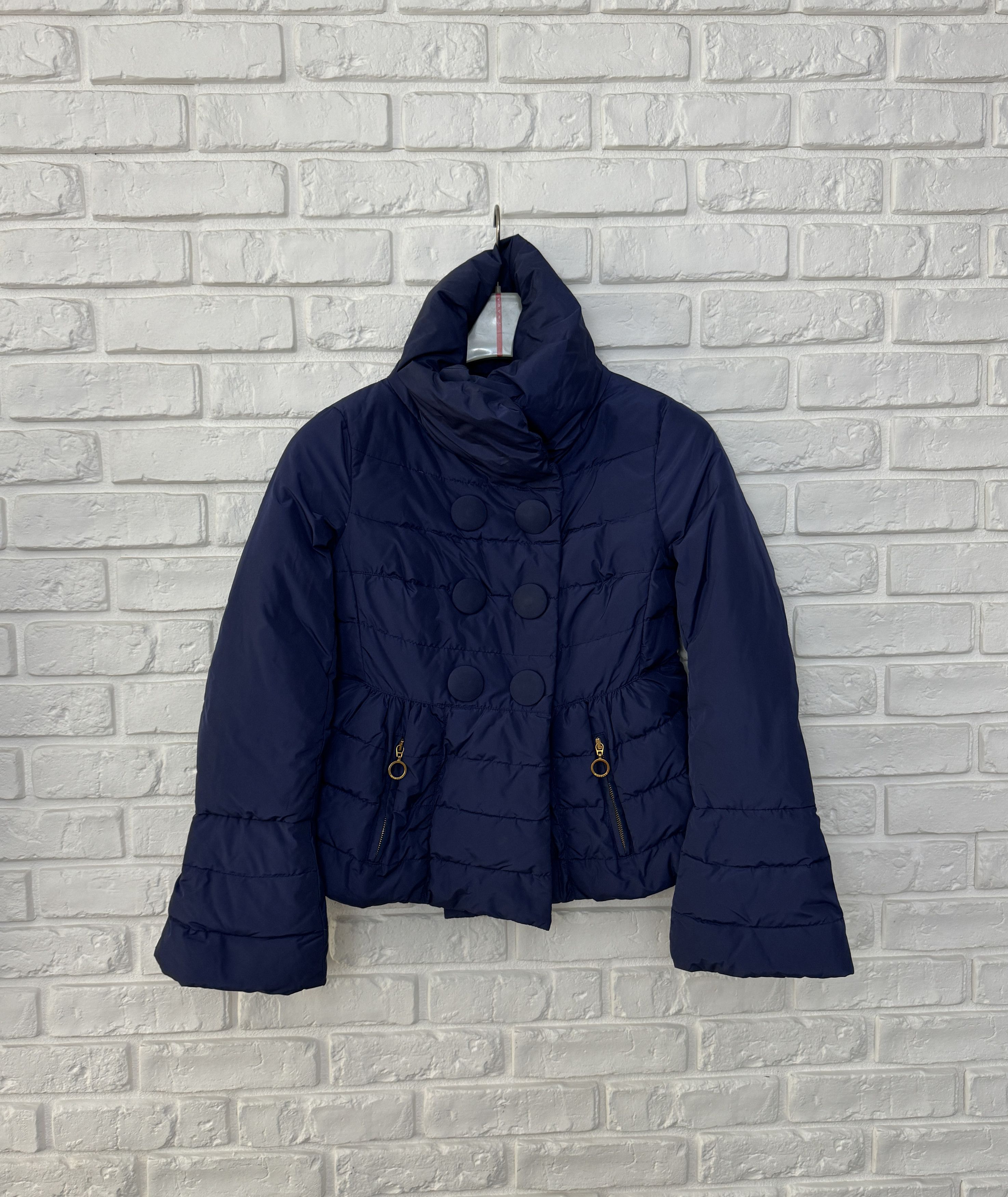 Moncler Authentic Moncler Kelly Jacket Puffer Navy Blue Logo Size 0 Size XS / US 0-2 / IT 36-38 - 2 Thumbnail