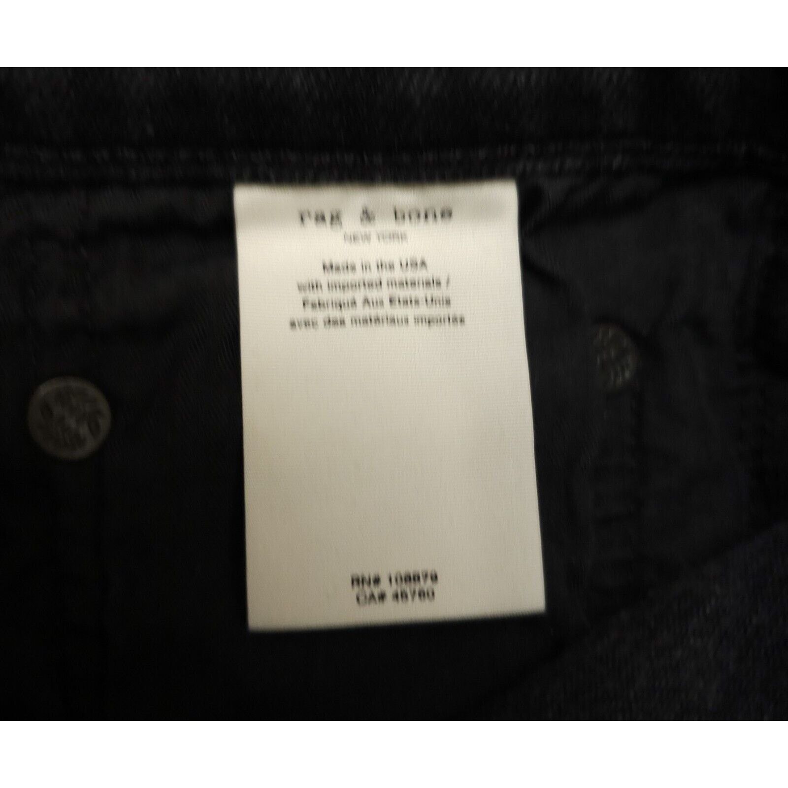 Rag & Bone Rag & Bone Mens Fit 1 Extra Slim Button Fly Jeans 30×33 Size US 30 / EU 46 - 11 Thumbnail