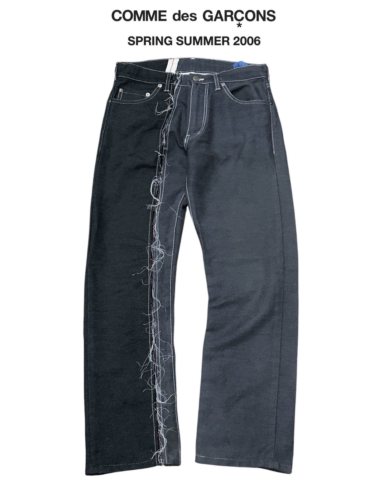 Comme des Garcons Homme Plus SS06 Comme des Garcons Reconstructed Hybrid Denim Pant Size US 30 / EU 46 - 1 Thumbnail
