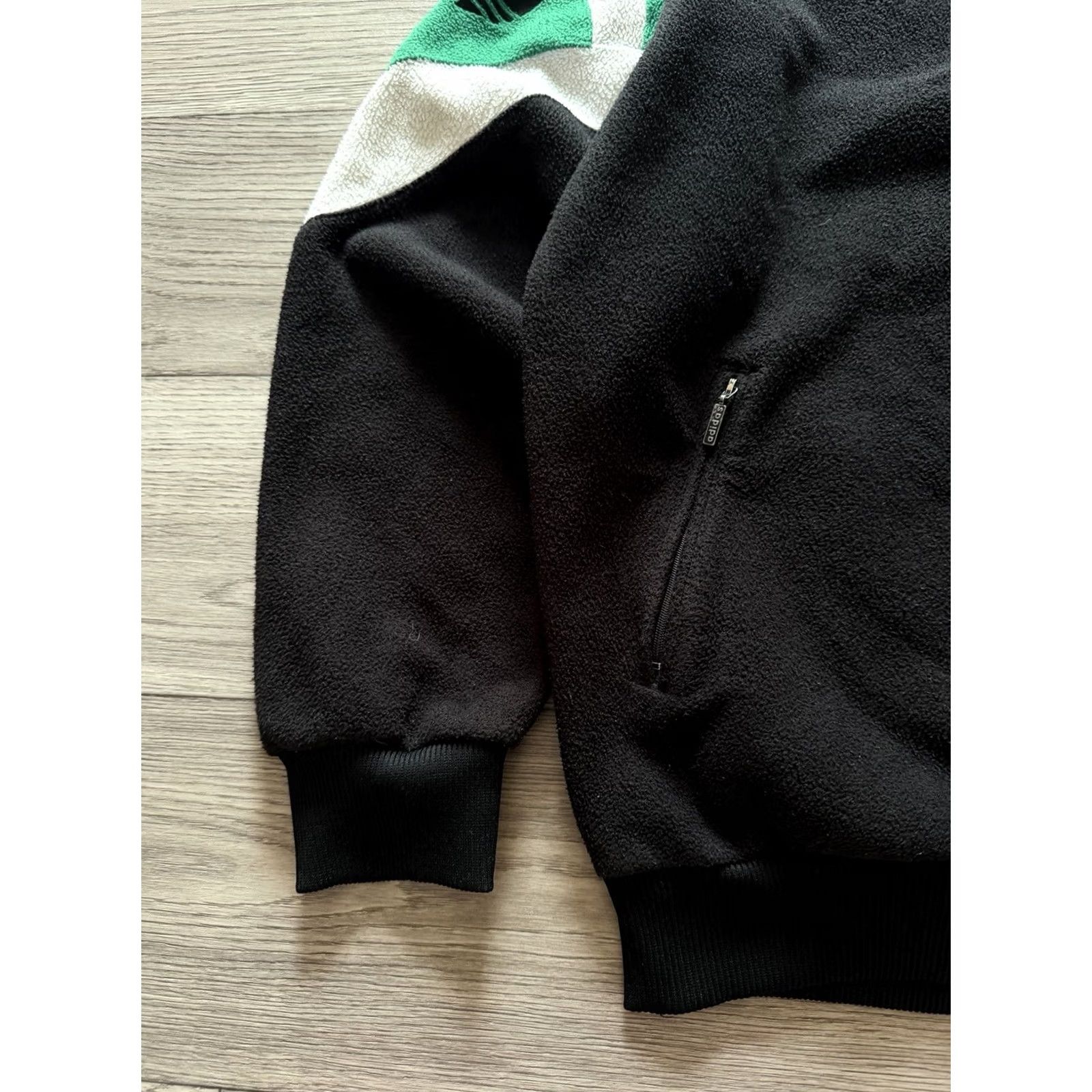Adidas Adidas Fleece 1/4 Zip Pullover Black/Green White Mens S 1/4 Zip Pullover Sweatshirt 1990s Vintage Clothing Size US S / EU 44-46 / 1 - 6 Thumbnail