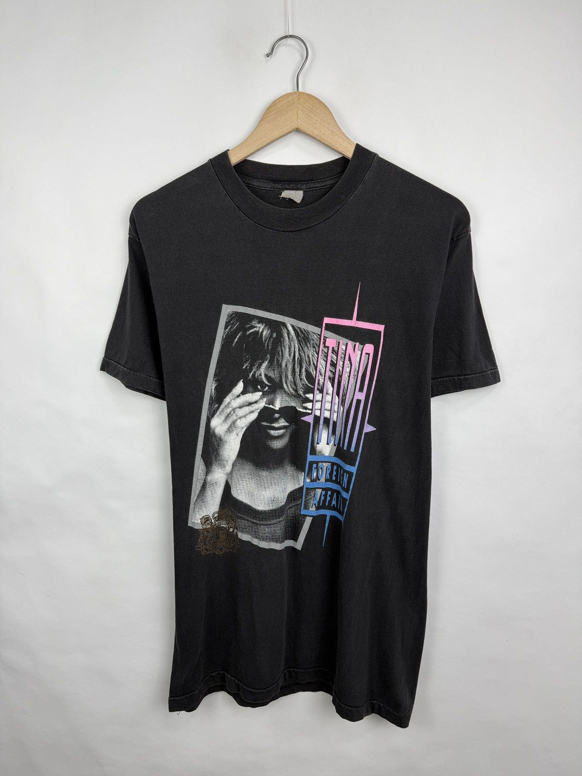 Band Tees 🇺🇸 Vintage 80s Tina Turner Foreign Affair Tour T-Shirt Retro Size US M / EU 48-50 / 2 - 3 Thumbnail