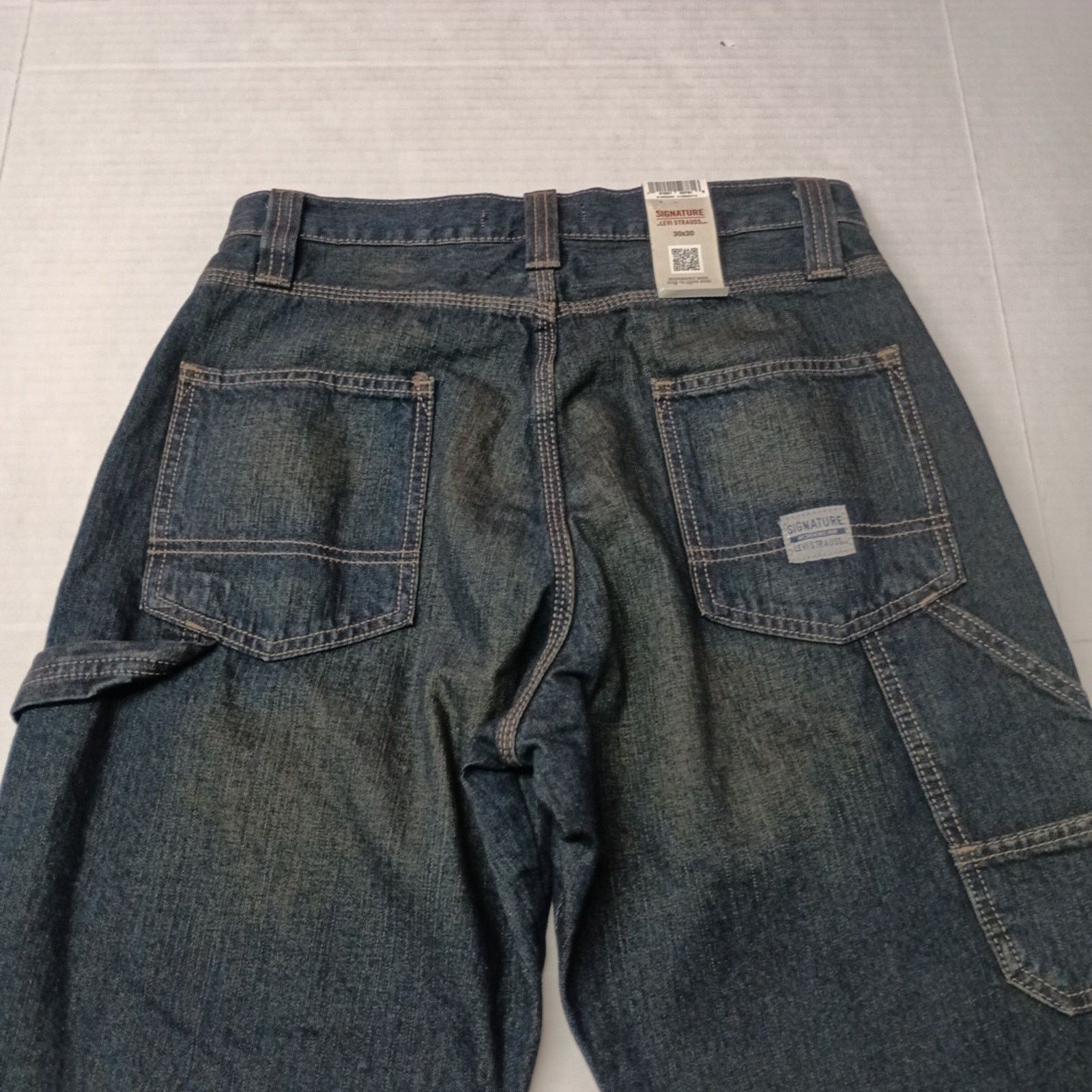Levi's Signature Levi Strauss Carpenter Jeans Men's 30x30 Blue Size US 30 / EU 46 - 8 Thumbnail